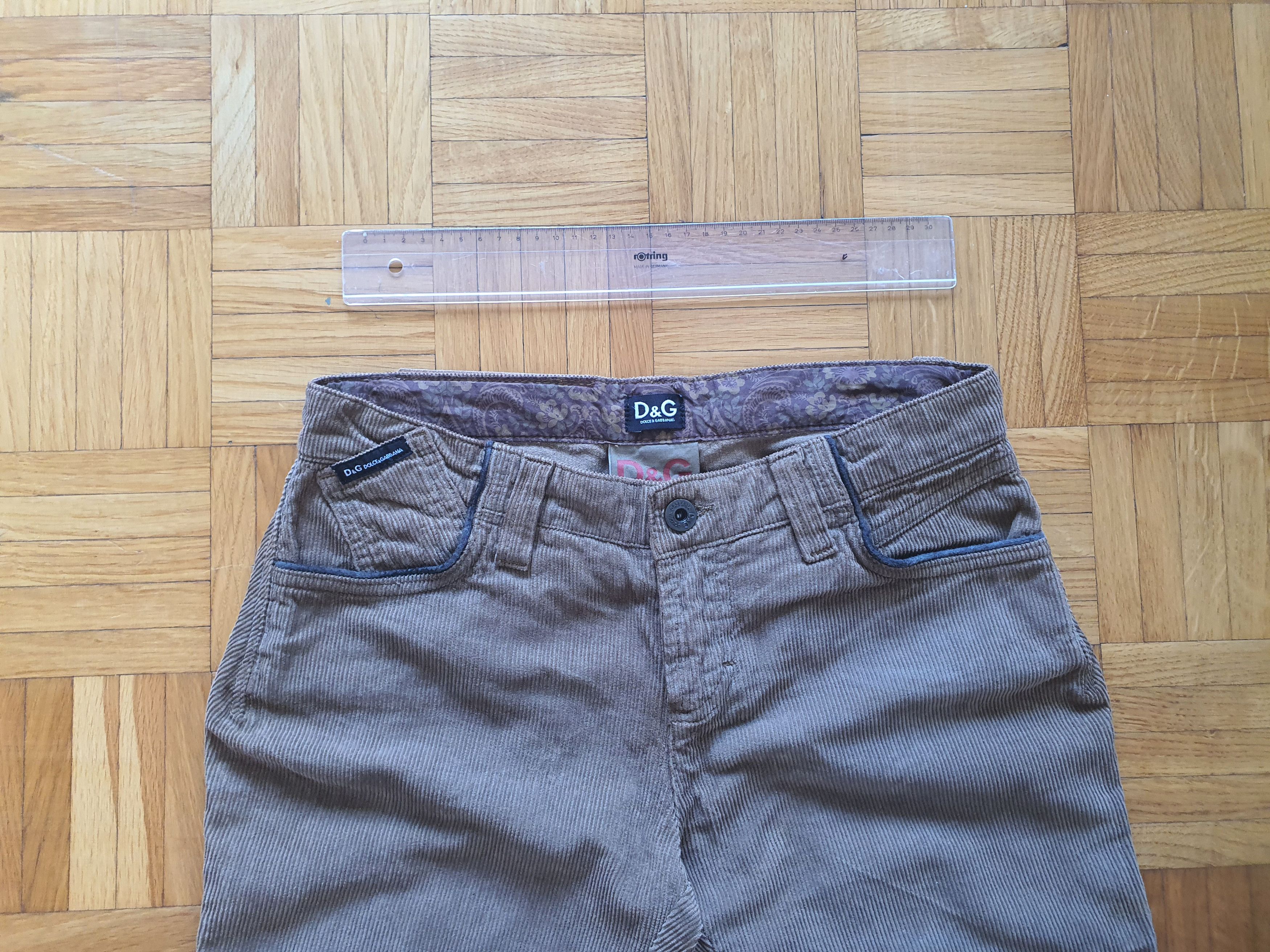 Dolce & Gabbana Corduroy Jeans Pants Trousers - Wonder Woman- Vintage - W27 Size 24" / US 00 / IT 34 - 3 Thumbnail
