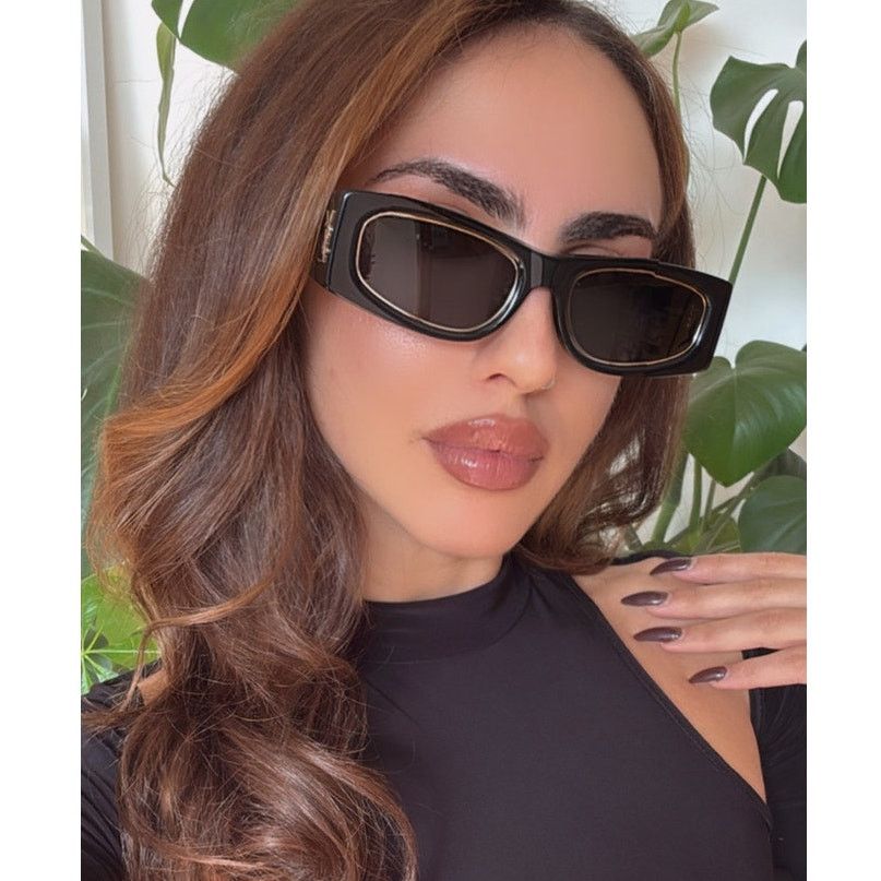 Saint Laurent Paris NEW Saint Laurent SLM140 Rim Black Gold Sunglasses Size ONE SIZE - 1 Thumbnail