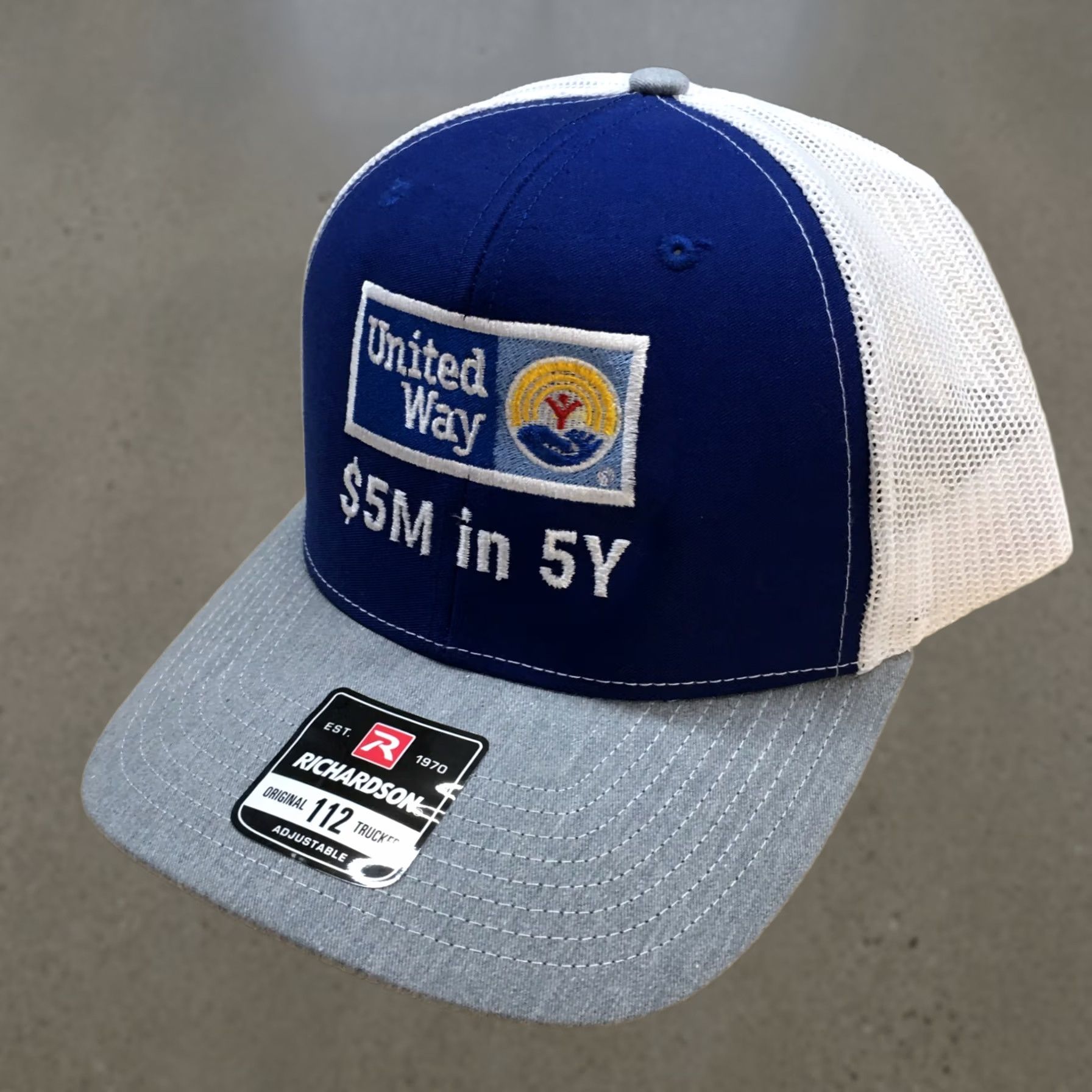 Vintage Richardson United Way Trucker Hat Mens One Size Blue White Adjustable Style 112 Size ONE SIZE - 1 Thumbnail