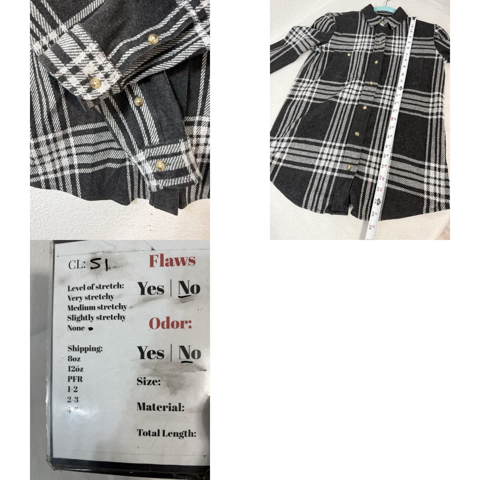 Faherty Faherty Shirt Gray Plaid Flannel Button Up Collared Women XS Size XS / US 0-2 / IT 36-38 - 8 Thumbnail