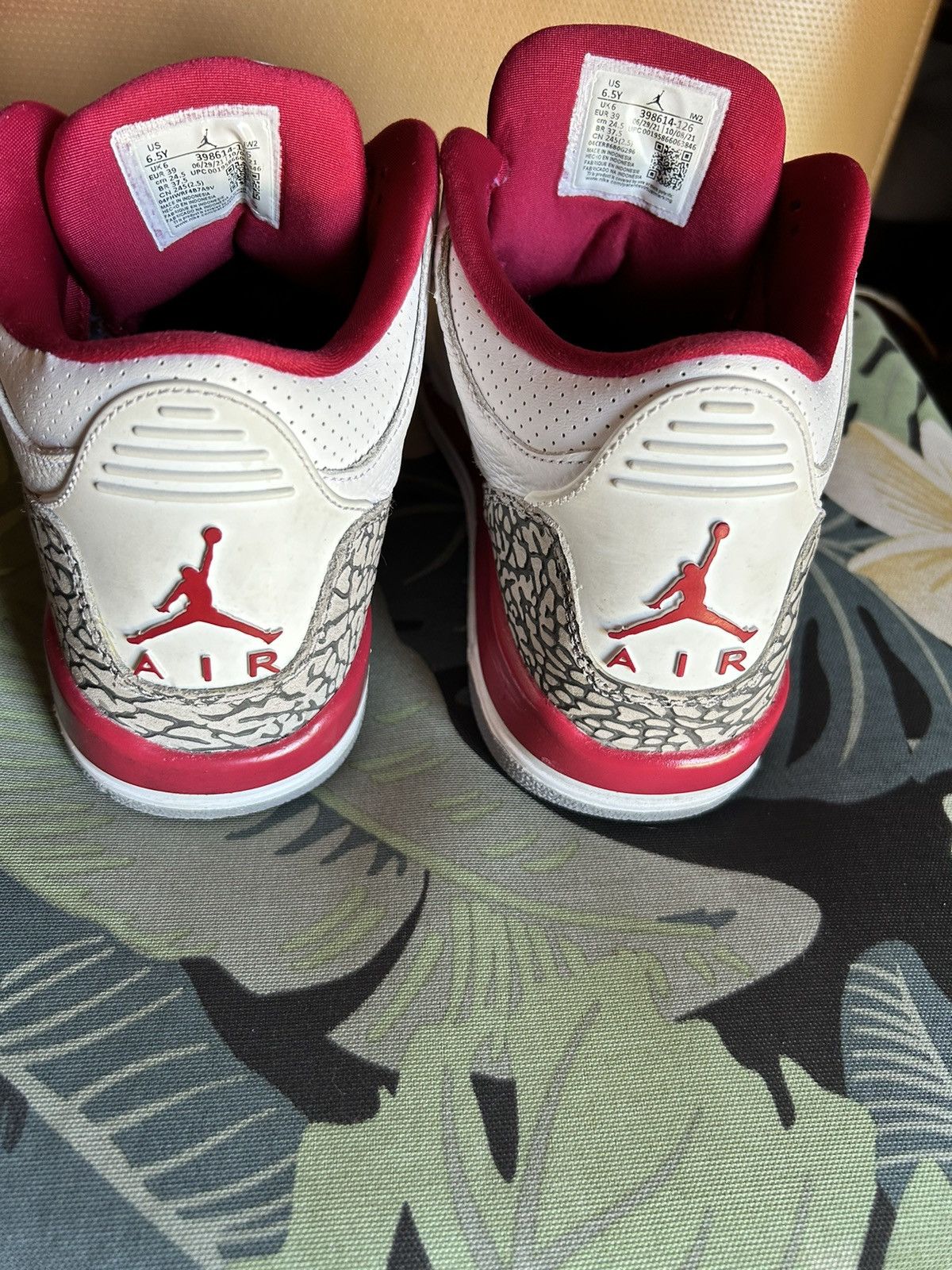 Jordan Brand Air Jordan 3 retro Cardinal Red Size US 6.5 / EU 39-40 - 5 Thumbnail