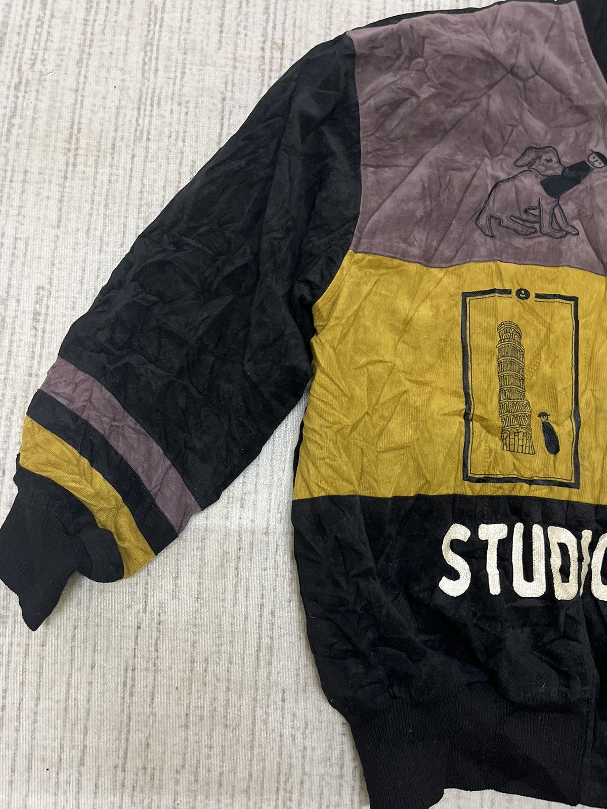 Issey Miyake Vintage 80s Japan designer velvet bomber jacket Size US M / EU 48-50 / 2 - 3 Thumbnail