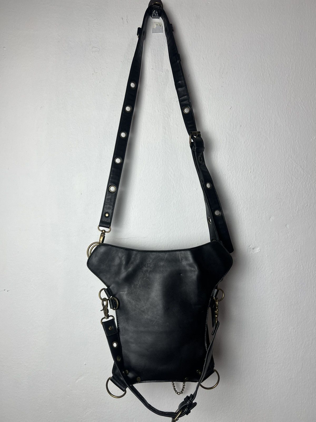 KMRii Steampunk Studded KMRii Style Leather Shoulder Bag Size ONE SIZE - 4 Thumbnail