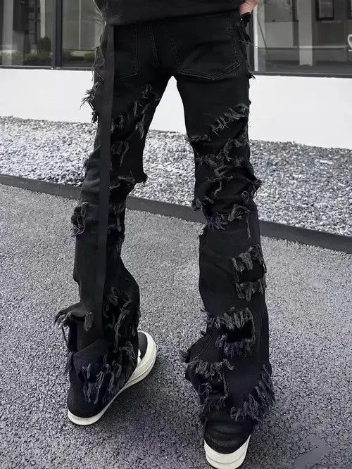 Japanese Brand × Jean Street style ripped TO style bootcut jeans Size US 32 / EU 48 - 2 Thumbnail