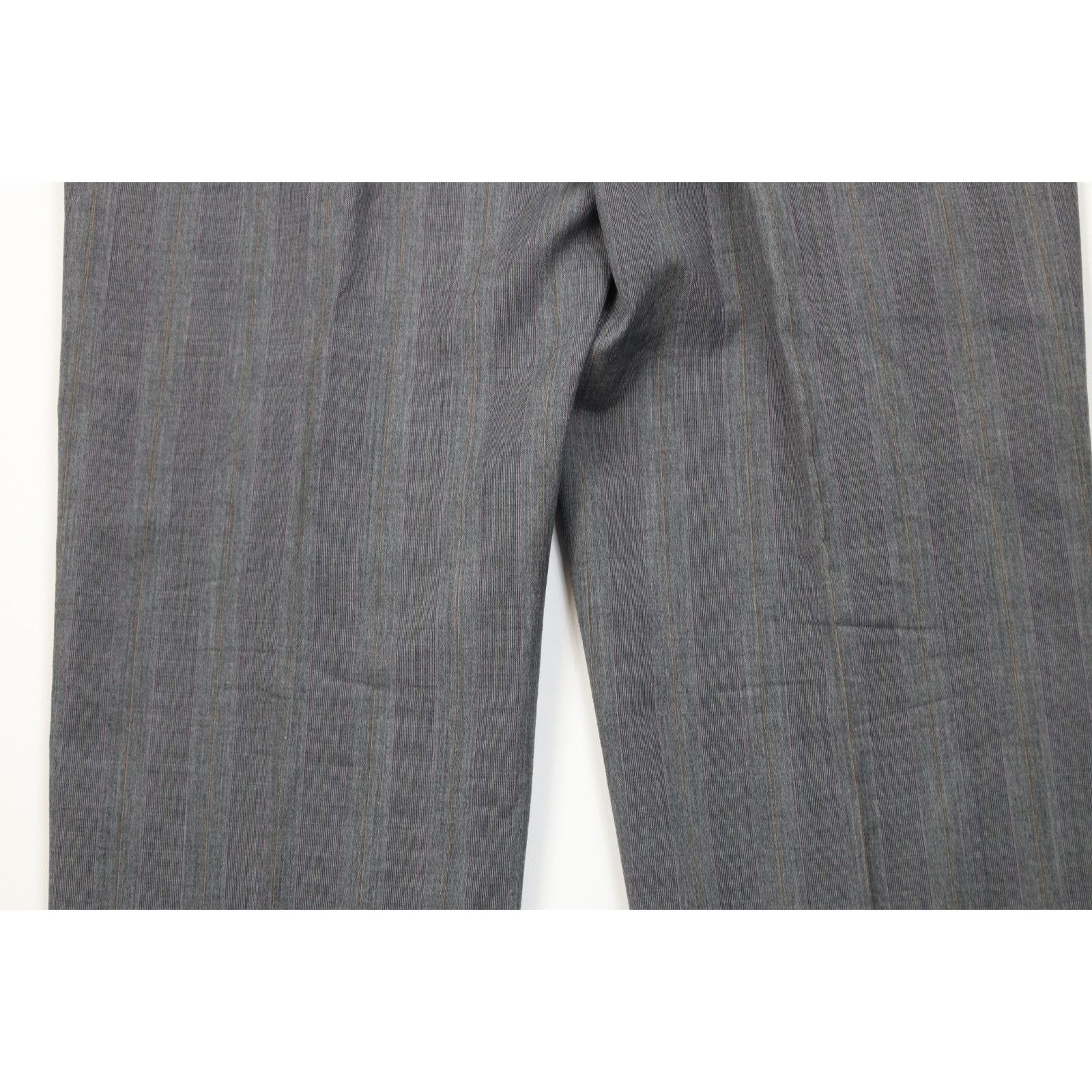 Vintage Vintage 90s Streetwear 2 Piece Wool Suit Wedding Striped Size 44L - 19 Thumbnail