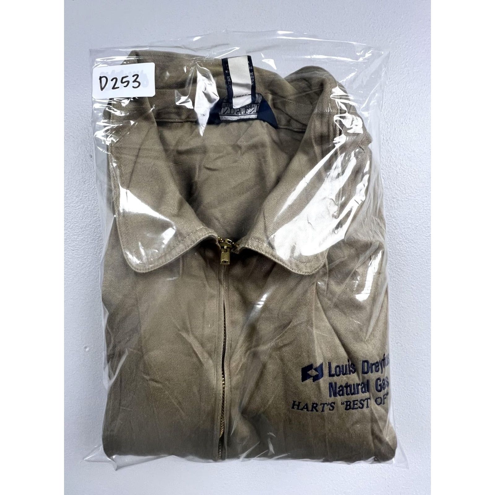 Lands' End VINTAGE Lands' End Jacket Mens L Beige Cotton Windbreaker Promo Logo 90s Shirts Mens? Size US L / EU 52-54 / 3 - 8 Thumbnail