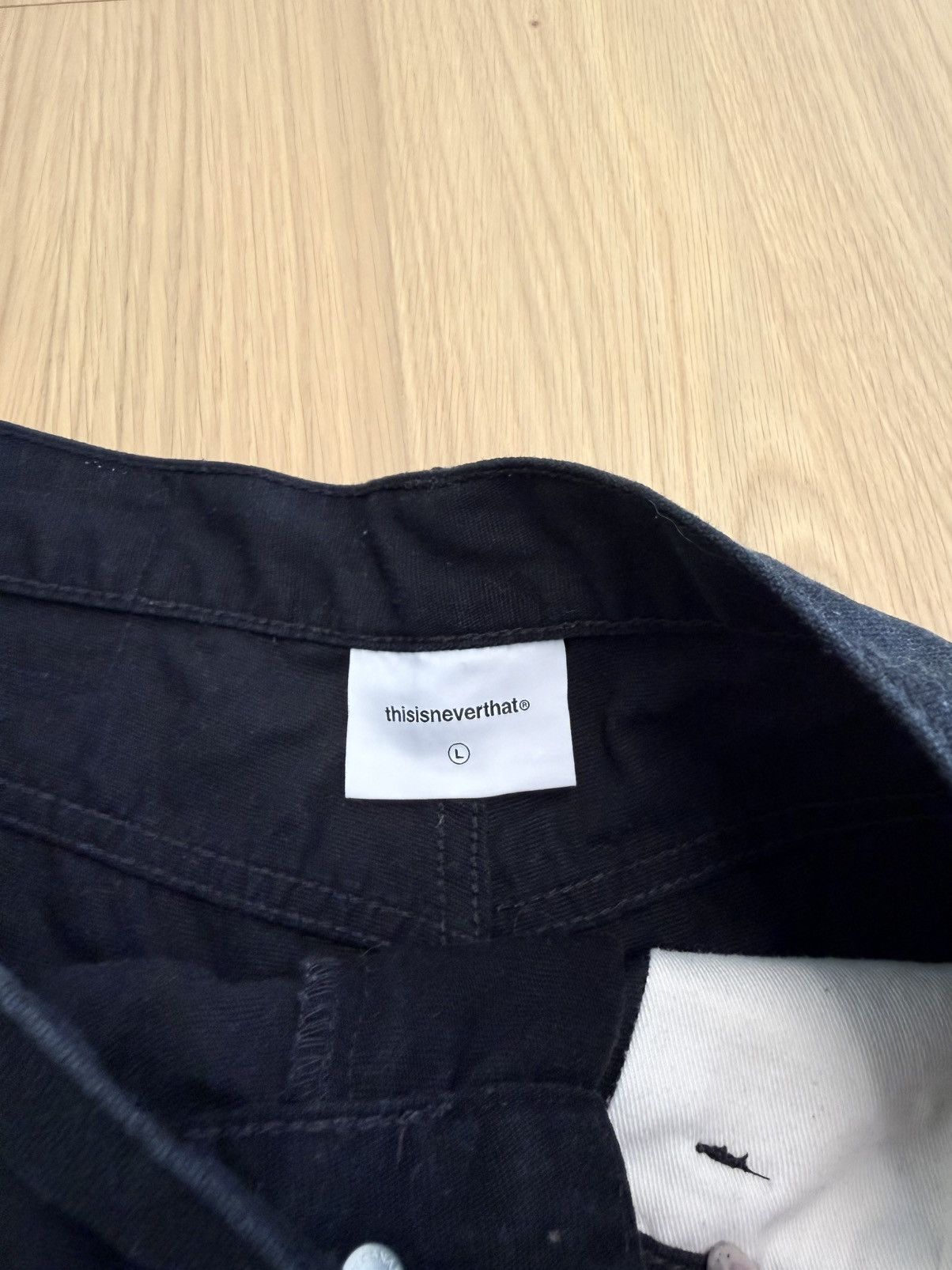 thisisneverthat thisneverthat Denim Double Knee Pant Black size L Size US 32 / EU 48 - 4 Thumbnail