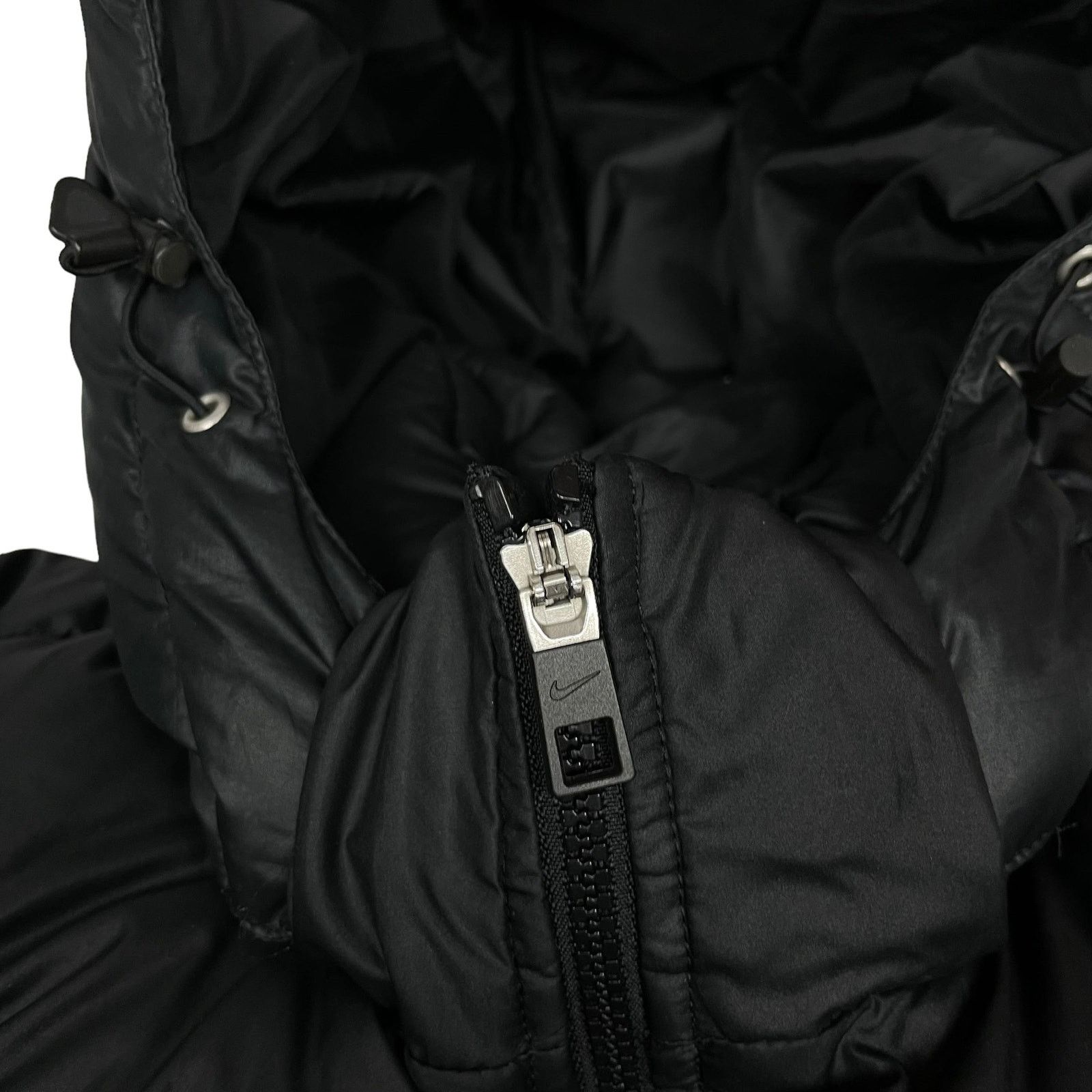 Nike Nike Adult Black Long Sleeve Hooded Full Zip Puffer Jacket M Size US M / EU 48-50 / 2 - 4 Thumbnail