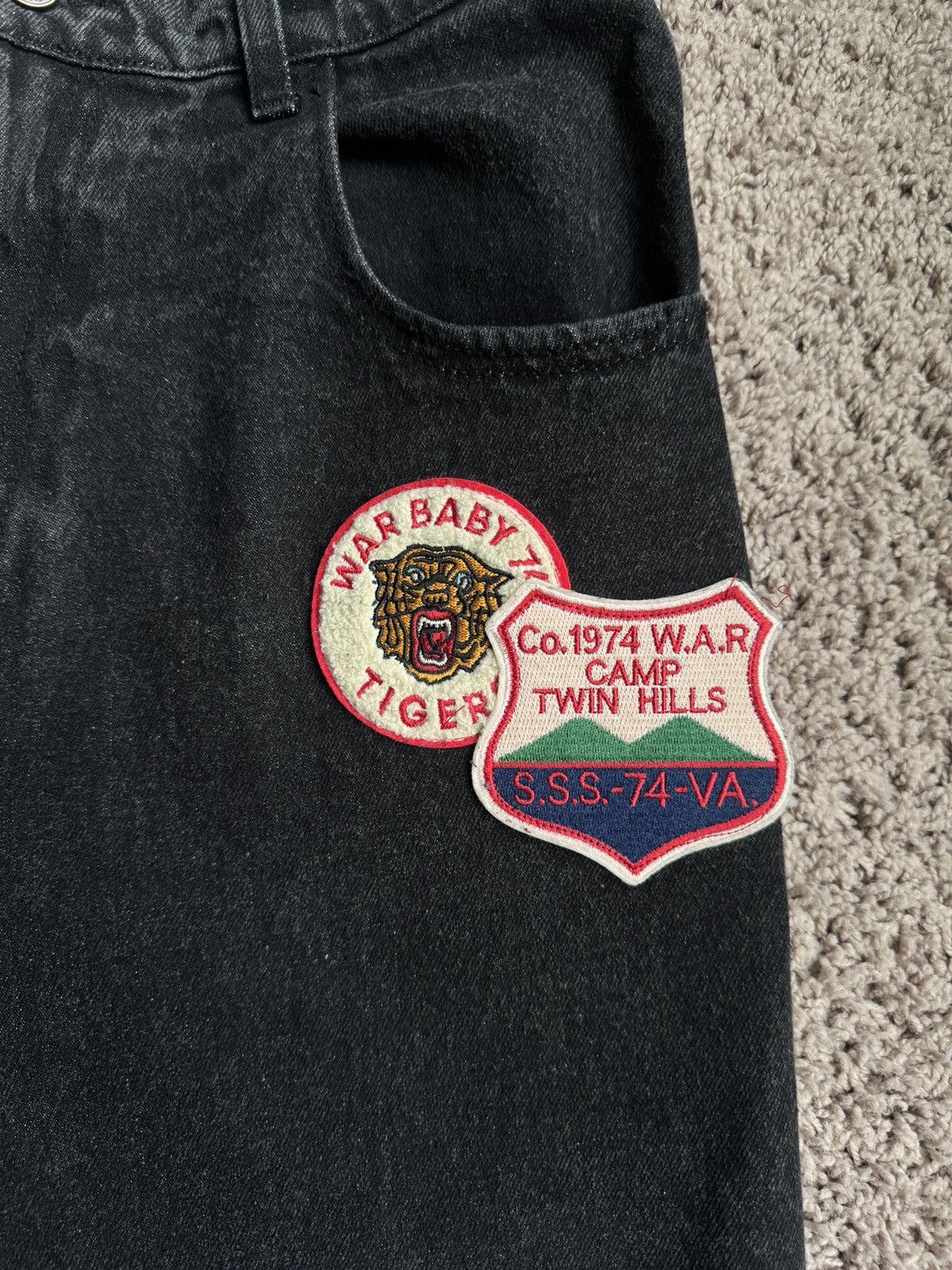 74 Is War SeventyFour Is War Patch Denim Size US 30 / EU 46 - 3 Thumbnail