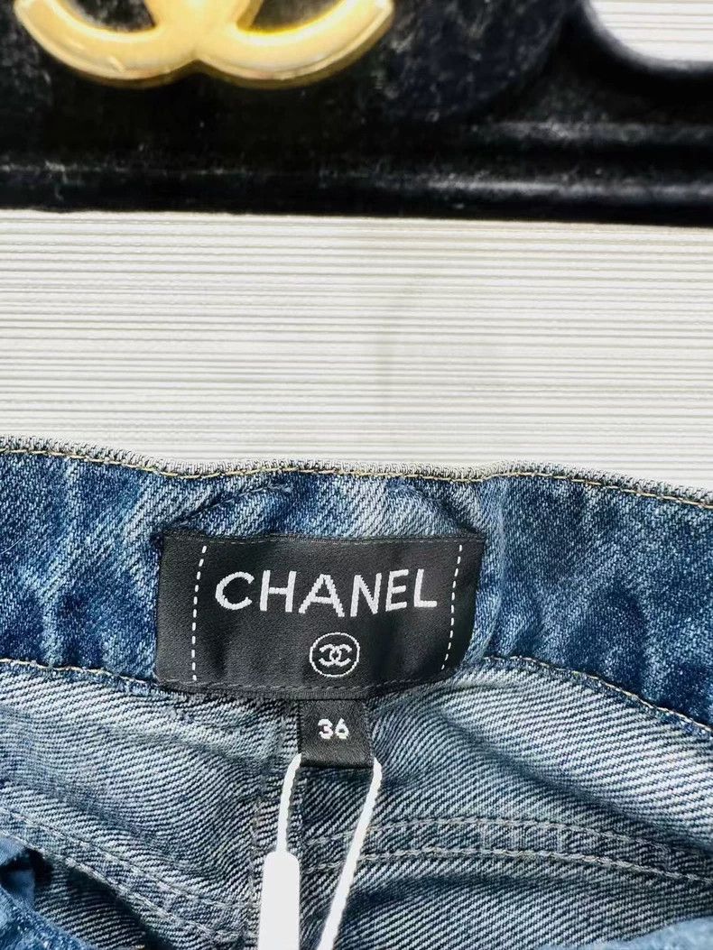 Chanel Chanel 24s waist double c straight jeans Size 24" / US 00 / IT 34 - 5 Thumbnail