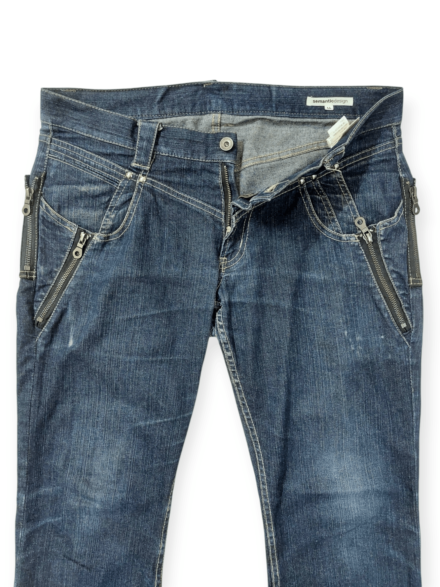 semanticdesign 💥Semantic Design Multi Zipped Punk Jeans Denim Size US 34 / EU 50 - 5 Thumbnail