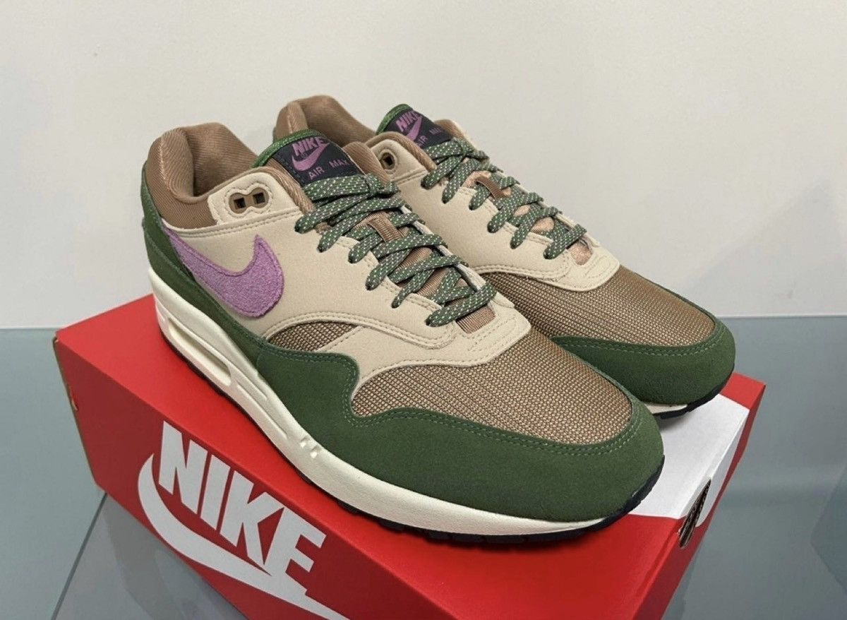 Nike Nike Air Max 1 Treeline Light Bordeax Dark Driftwood Sz 12 Size US 12 / EU 45 - 4 Thumbnail