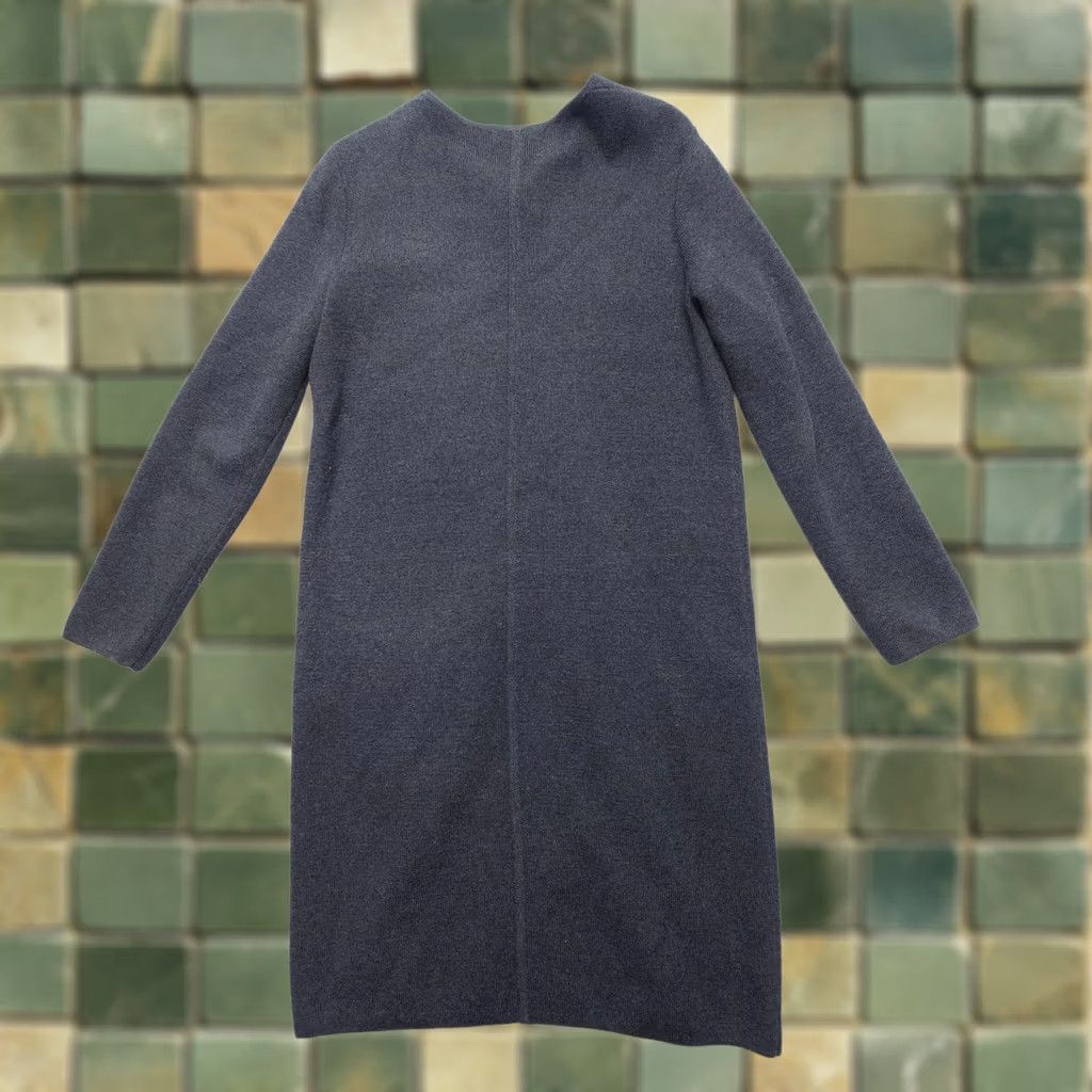 Banana Republic Banana Republic Cardigan Sweater Dress Womens Small Gray Longline Knit Full Zip Size S / US 4 / IT 40 - 1 Thumbnail