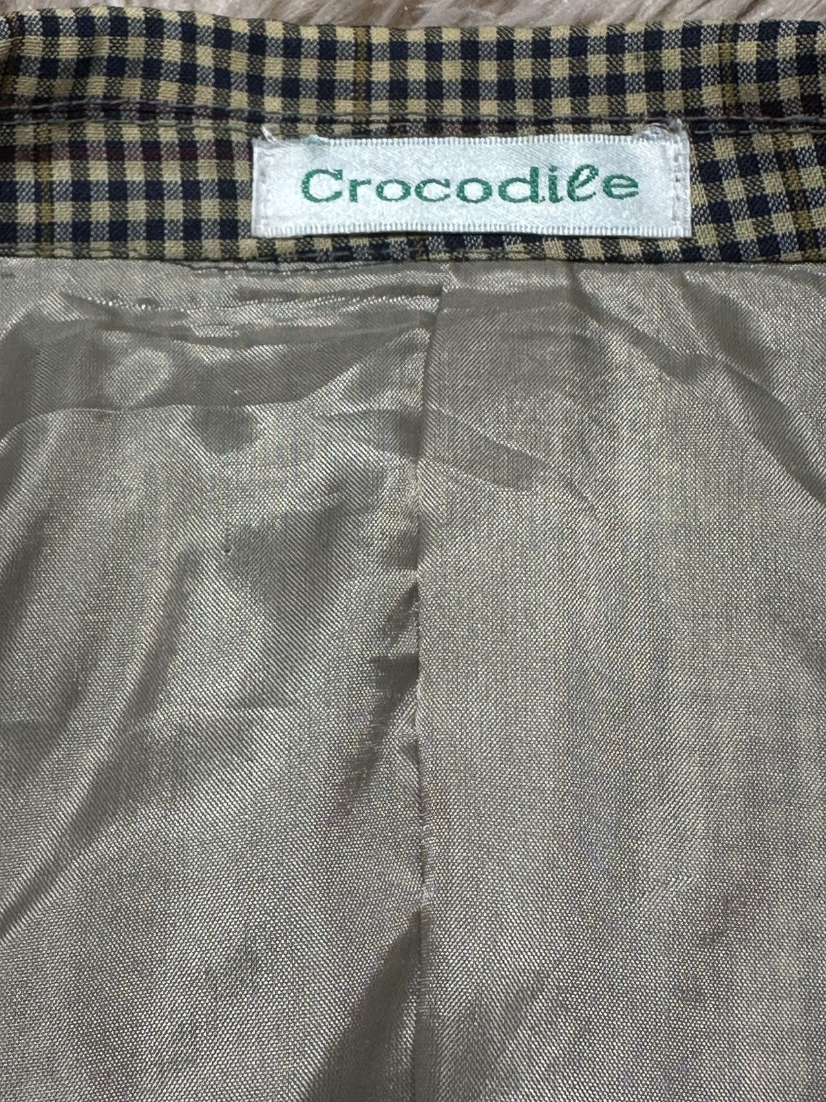 Japanese Brand Vintage Crocodile Blazer Size 40R - 9 Thumbnail