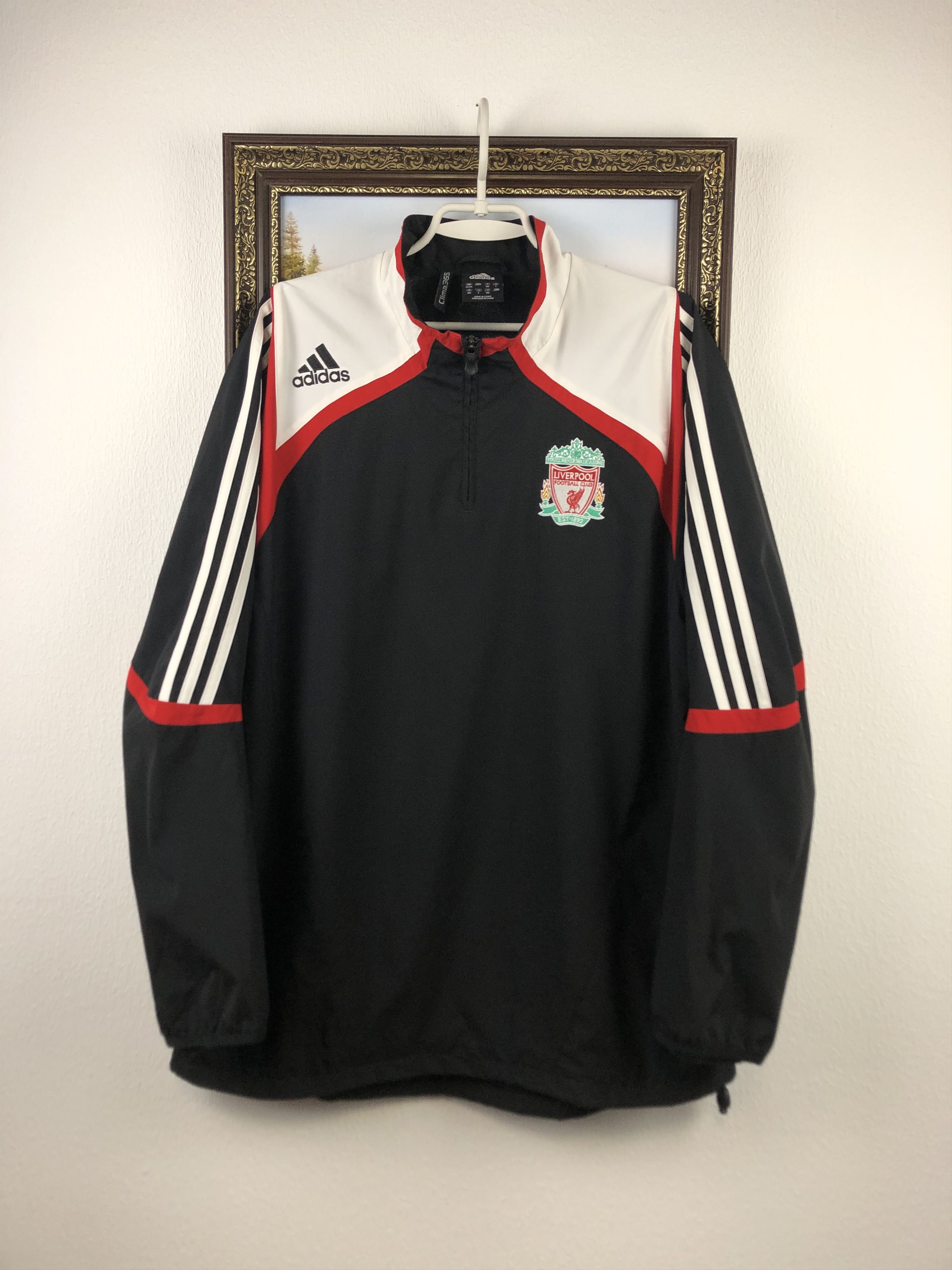 Adidas Vintage Adidas FC Liverpool Football Jacket Track Top Men Size US XL / EU 56 / 4 - 1 Thumbnail