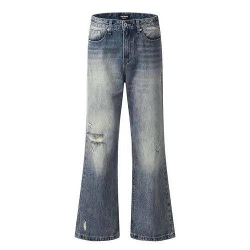 Japanese Brand × Jean Men's hippie distressed loose washed ripped bootcut jeans Size US 34 / EU 50 - 1 Thumbnail