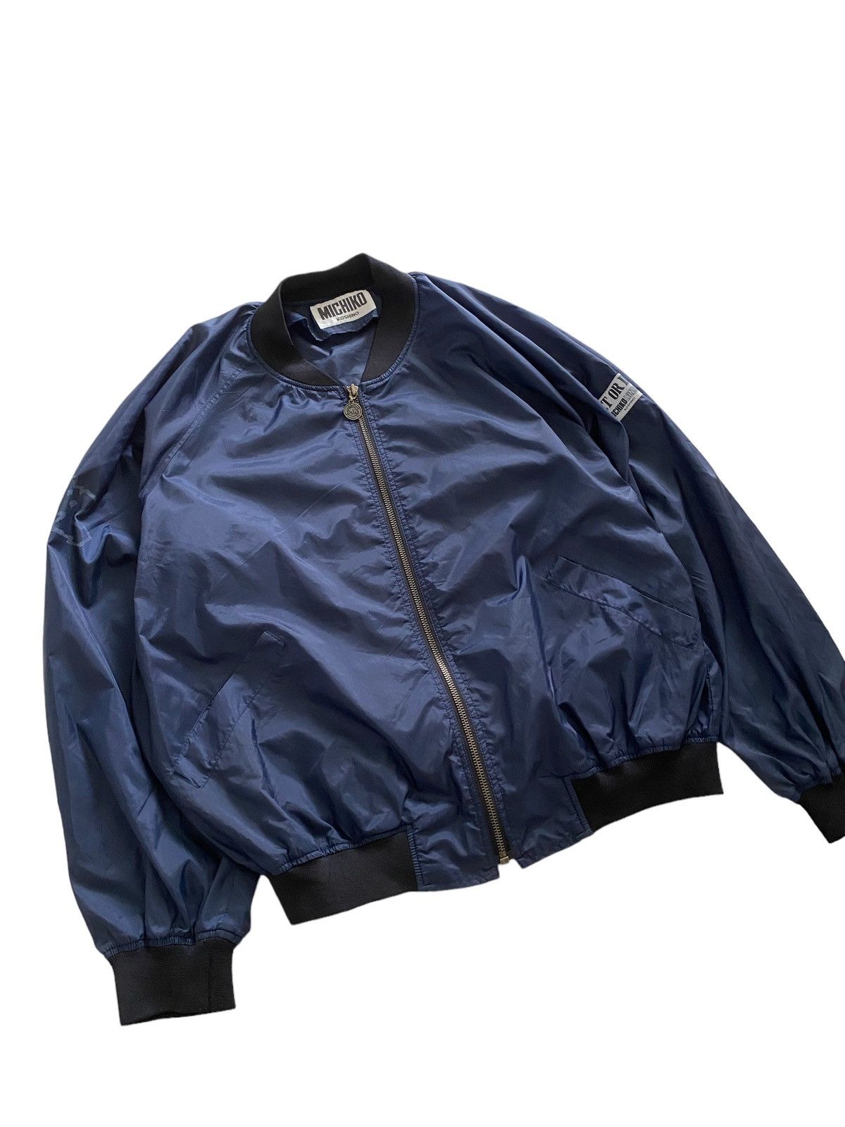 Issey Miyake Rare MICHIKO KOSHINO betwing bomber jacket nice designer Size US M / EU 48-50 / 2 - 7 Thumbnail