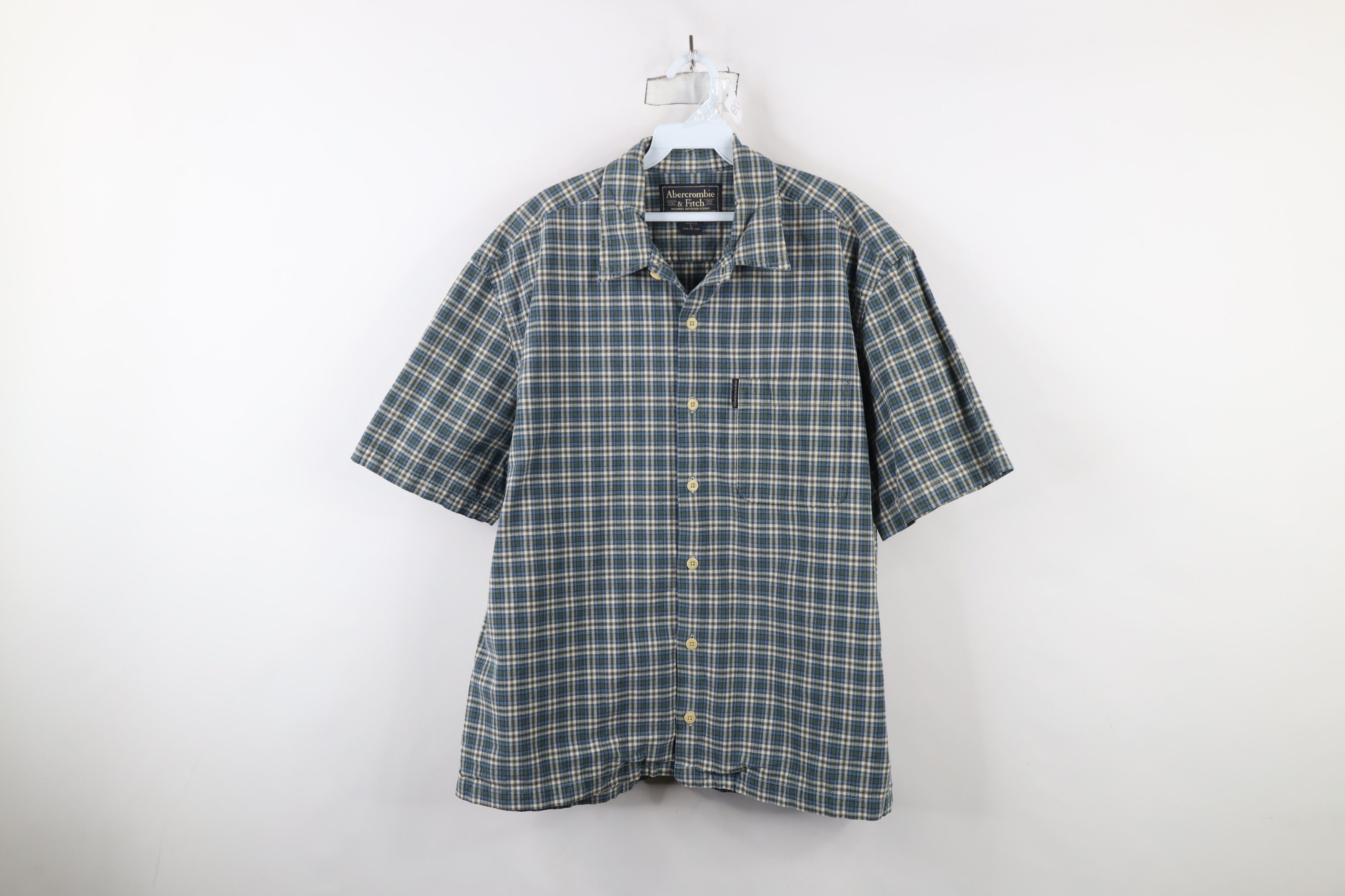 Abercrombie & Fitch × Vintage Vintage 90s Abercrombie & Fitch Baggy Fit Button Shirt Plaid Size US L / EU 52-54 / 3 - 1 Thumbnail