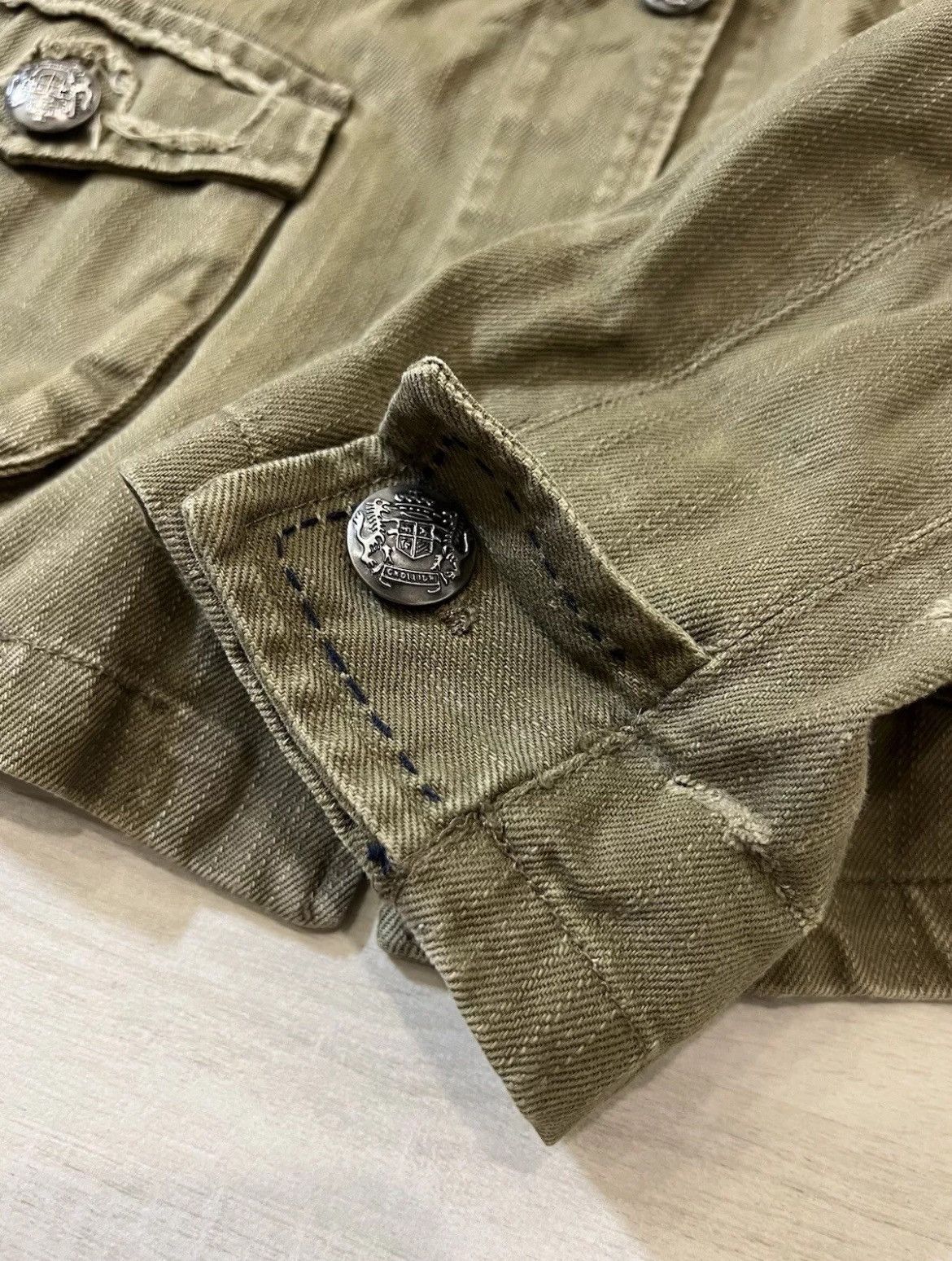 Vintage × Von Dutch VTG Women's Von Dutch Denim Jacket in Green with Buttons Size S / US 4 / IT 40 - 8 Thumbnail