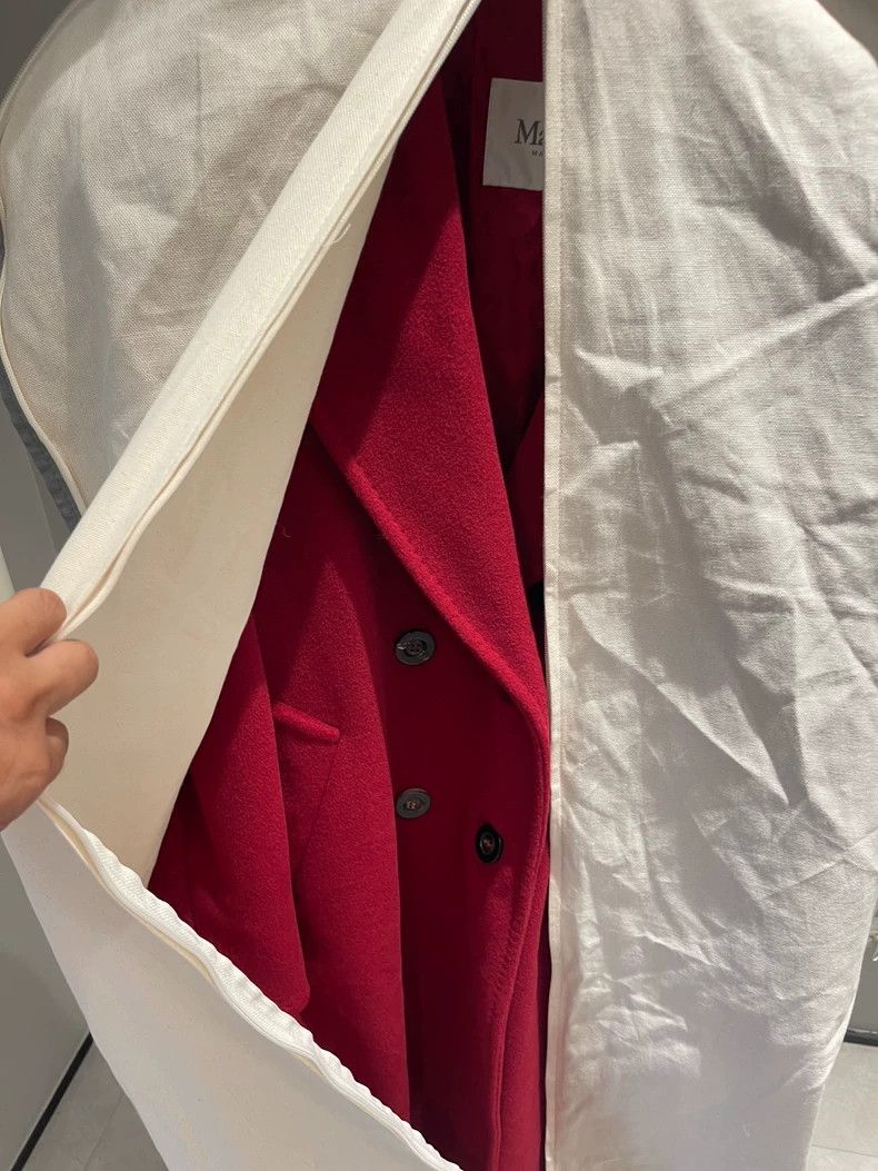 Max Mara Max Mara Red wool coat, classic 101801, Size S / US 4 / IT 40 - 9 Thumbnail