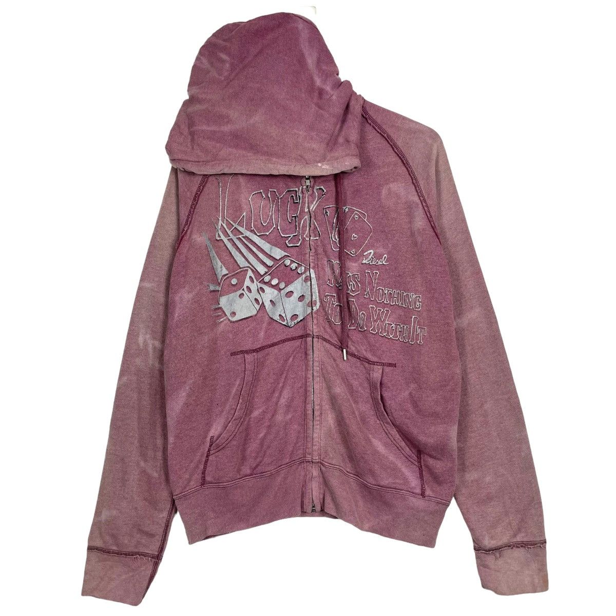 Diesel 💥DIESEL LUCK ACE HOODIE SUNDADED DESIGN Size US M / EU 48-50 / 2 - 1 Thumbnail