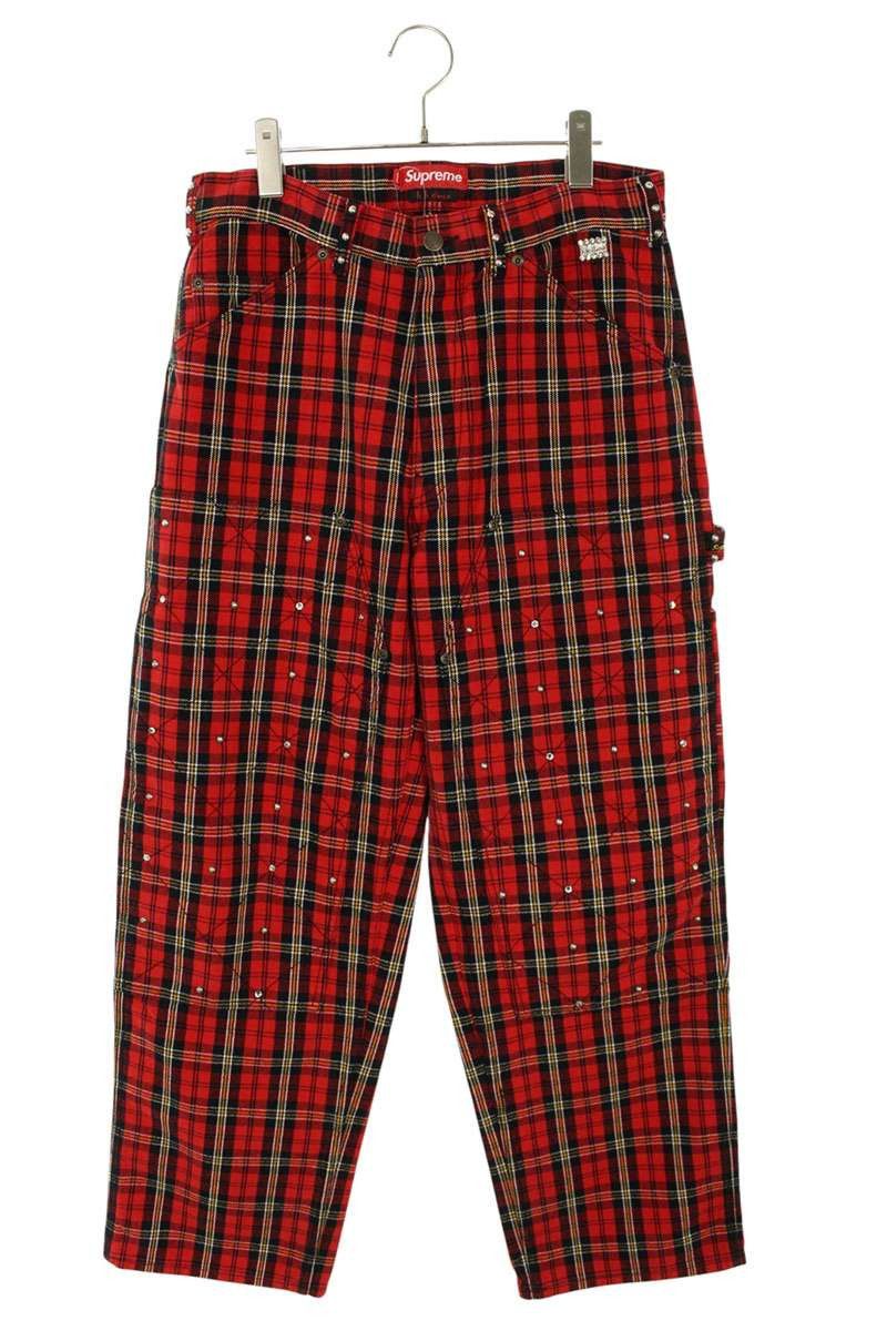 Supreme Supreme Gingham Flight Pant Red 30 | Grailed