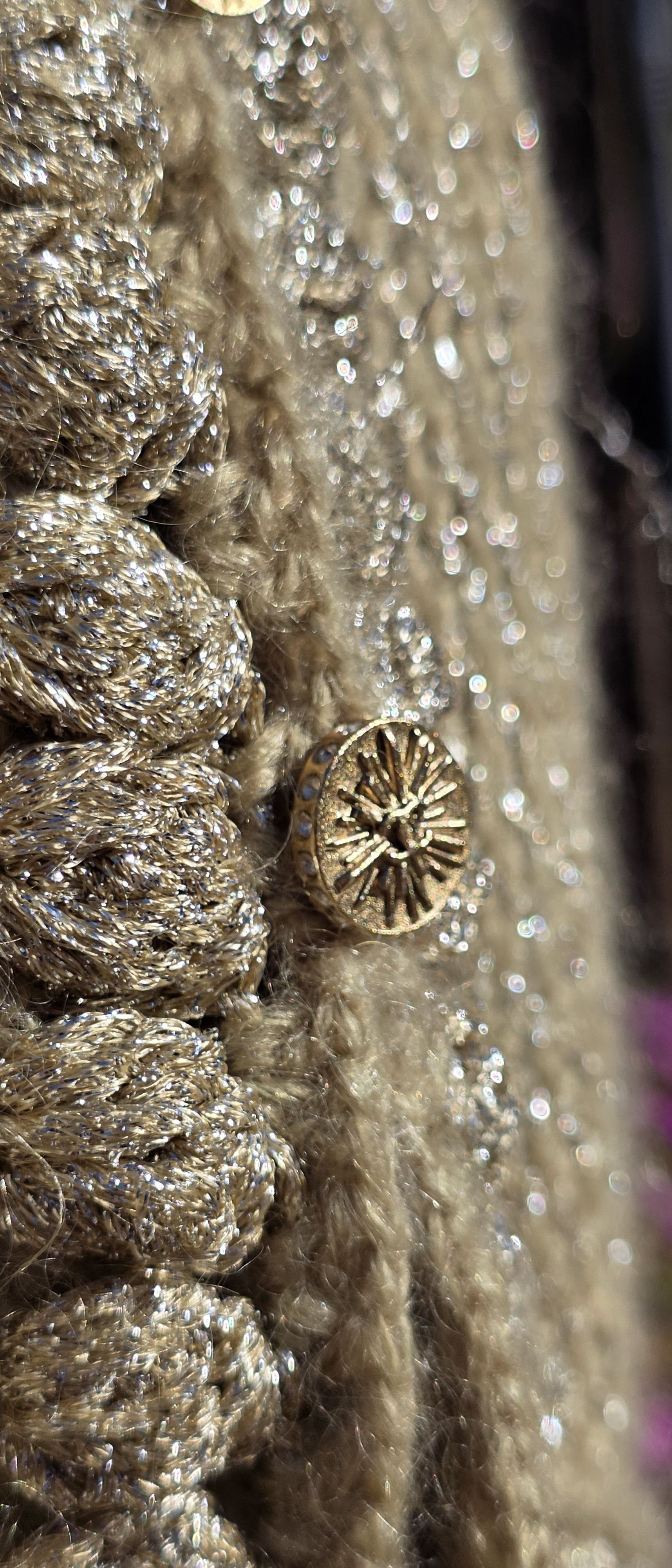 Chanel Vintage CHANEL Gold Shimmer Cardigan Jacket FR 38/US 6/Small Size S / US 4 / IT 40 - 7 Thumbnail