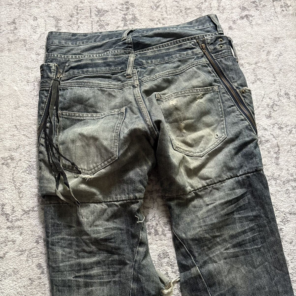 PPFM PPFM Double-Waisted Distressed Denim Blue Jeans | Size S Size US 30 / EU 46 - 10 Thumbnail