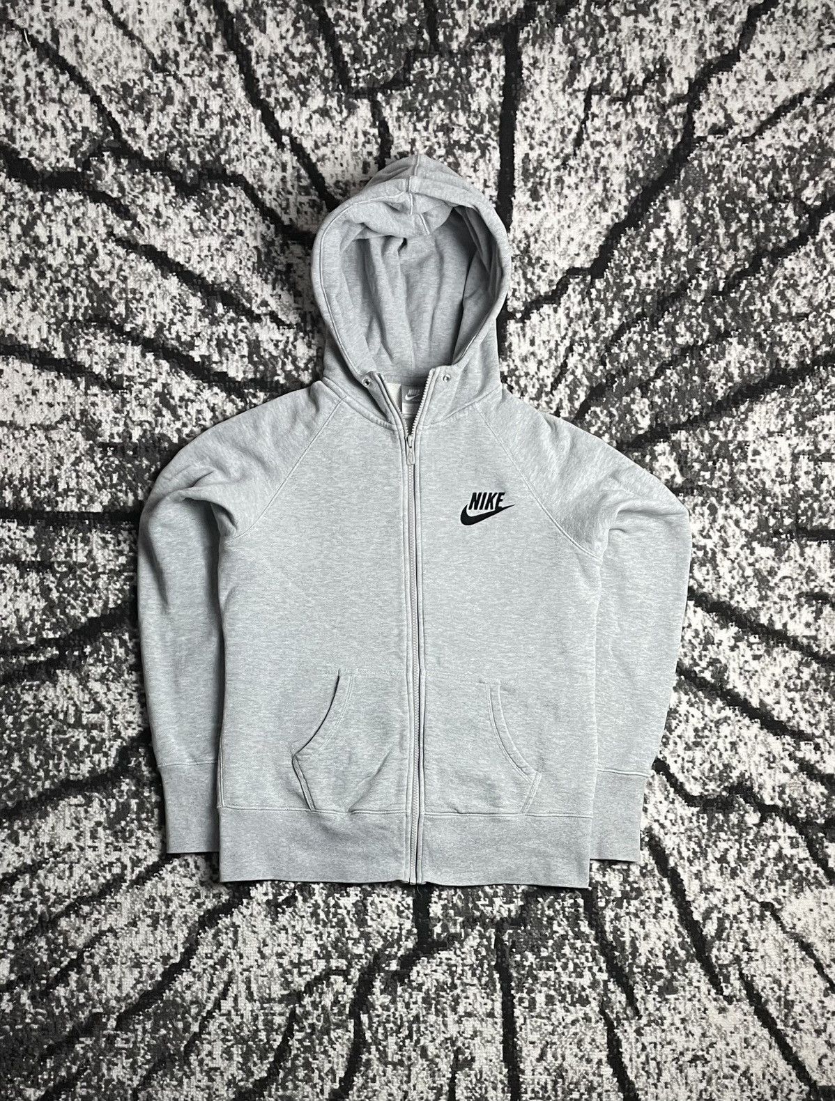 Vintage 90’s Nike Full Zip Basic Gray Hoodie