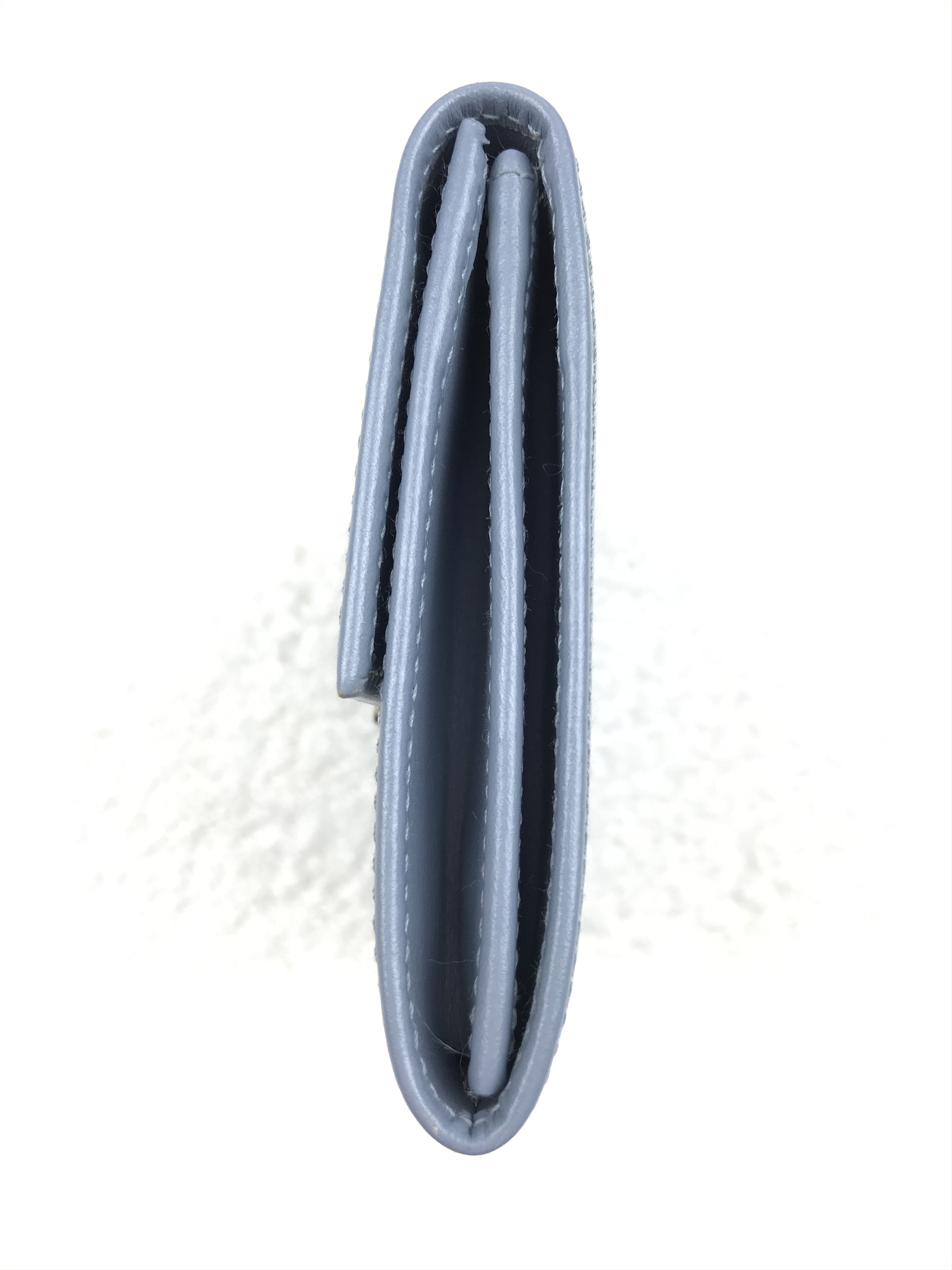 Prada Prada Saffiano Coin Purse Soft Blue With Authenticated Card Size ONE SIZE - 8 Thumbnail