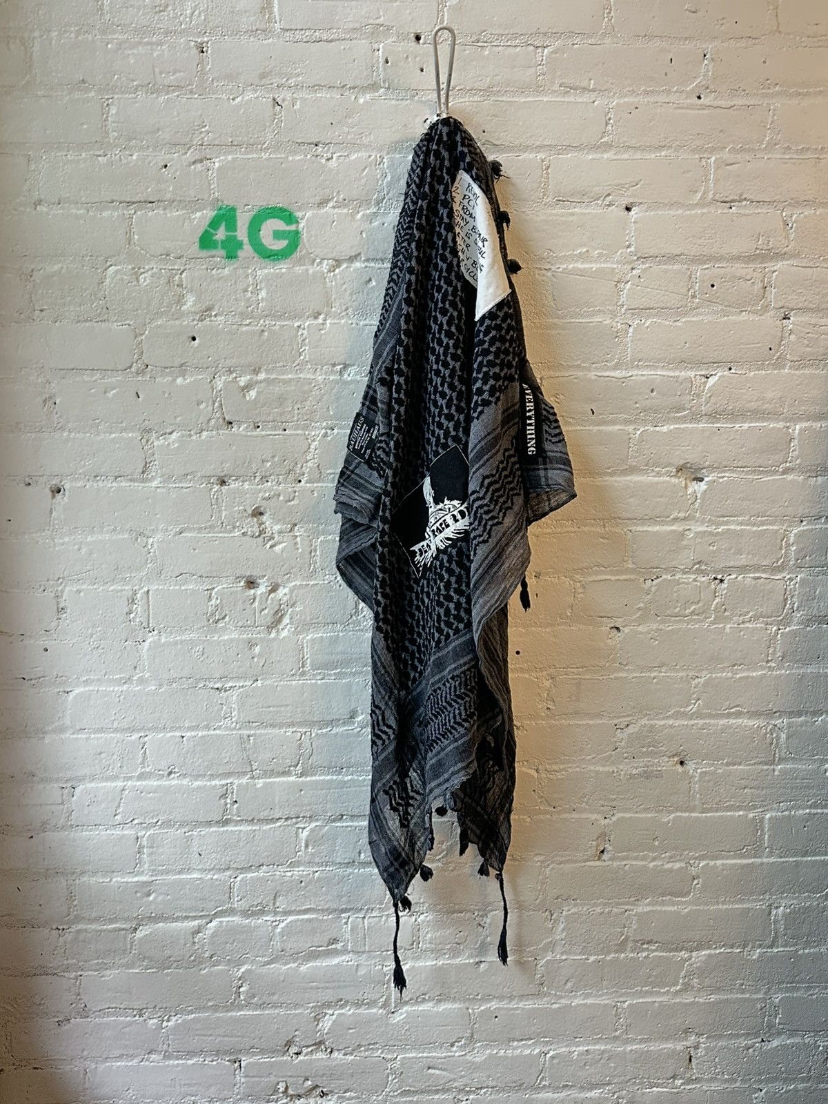 Raf Simons RAF SIMONS RIOT 2001 PATCH SCARF | Grailed