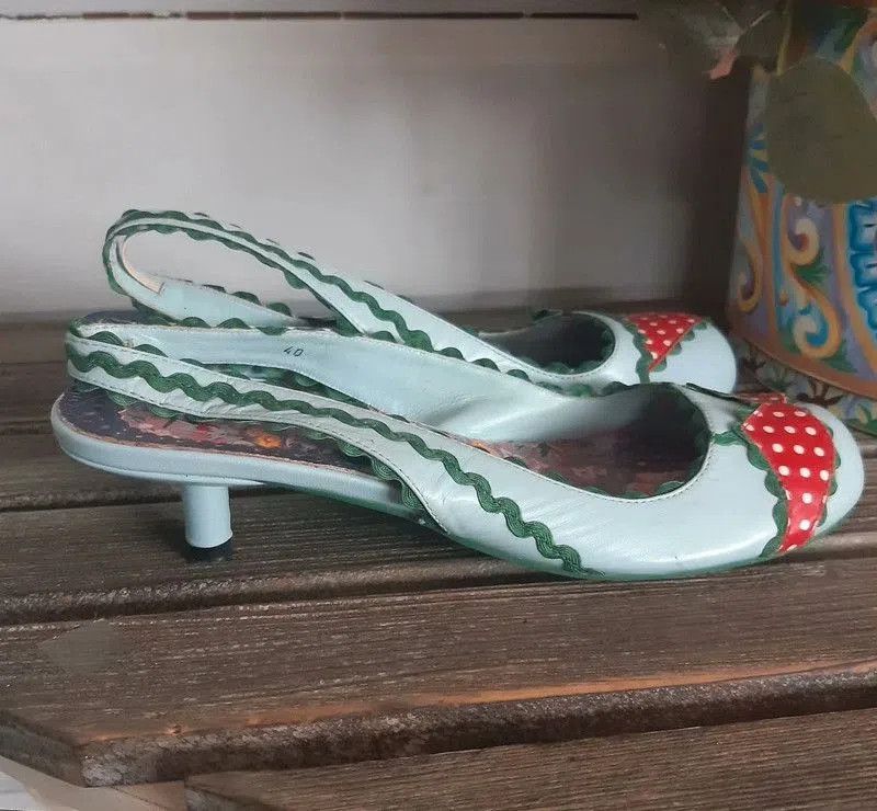 Other Irregular Choice Vintage Kitten Heel Mules. Size US 8.5 / IT 38.5 - 3 Thumbnail