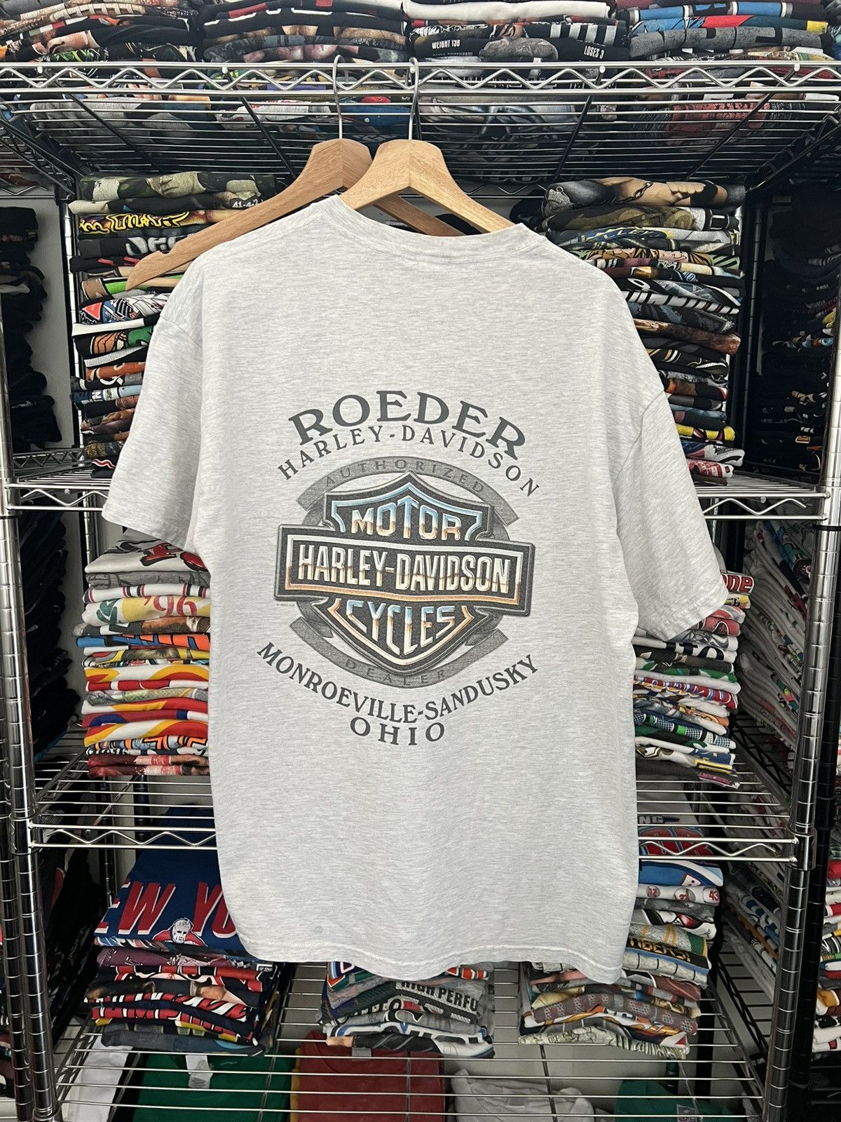 Harley Davidson 2002 H-D Roeder Ohio Logo Pocket Tee Size US L / EU 52-54 / 3 - 1 Thumbnail