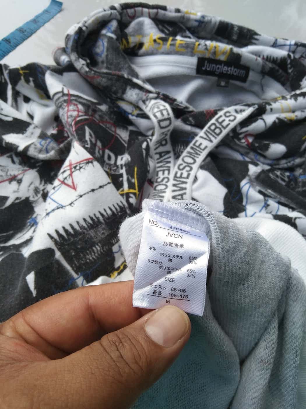 Japanese Brand JUNGLESTORM FULL PRINT HOODIE Size US M / EU 48-50 / 2 - 10 Thumbnail