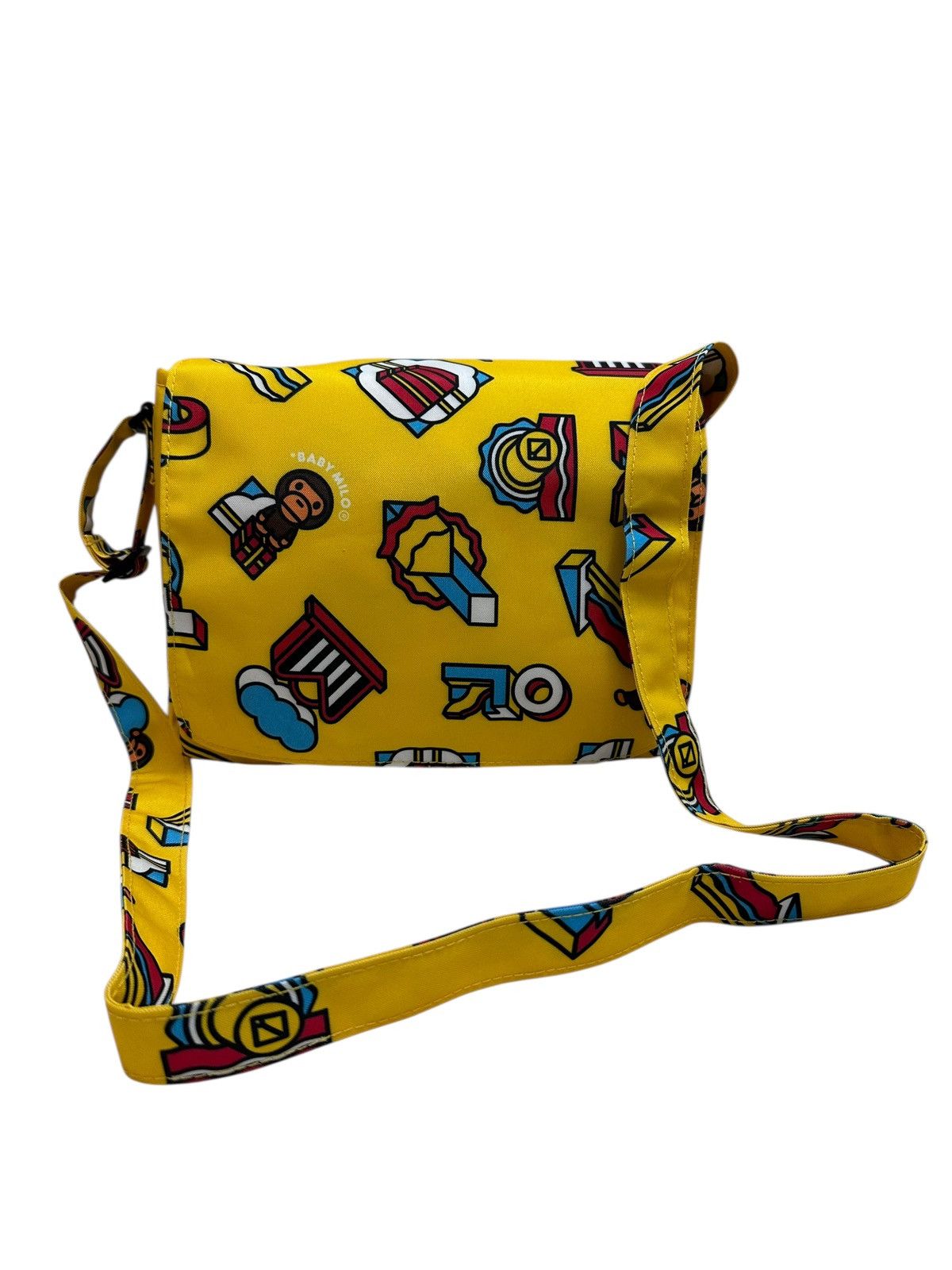 Vintage Sling Bag in Yellow, Men's