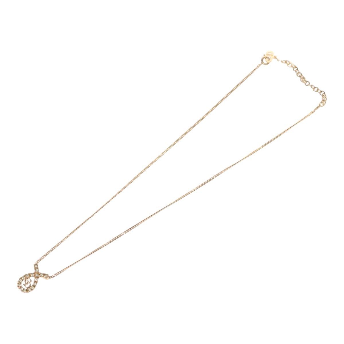 Christian Dior CD Logo necklace Metal