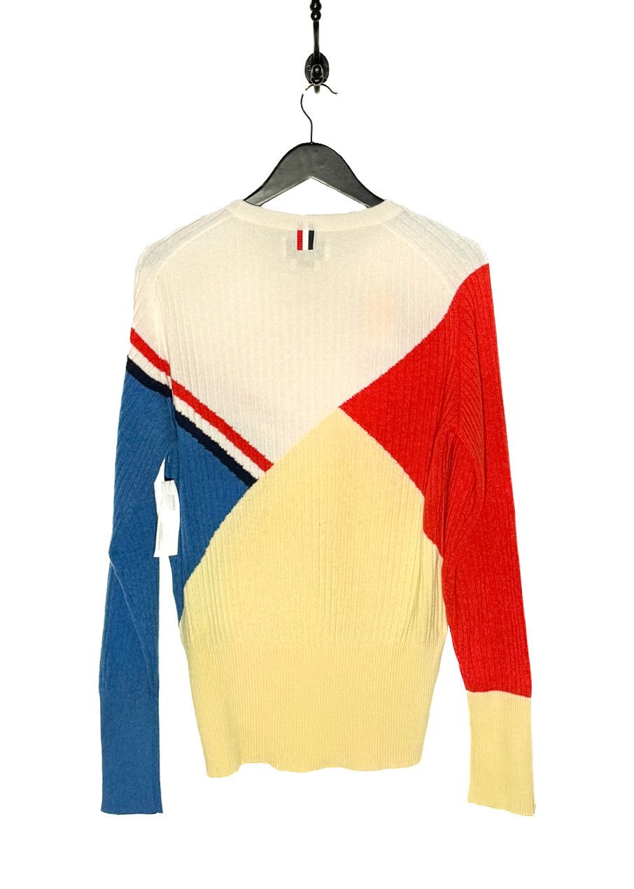 Thom Browne Thom Browne Multicolour Ribbed Cashmere Sweater Size US XL / EU 56 / 4 - 5 Thumbnail