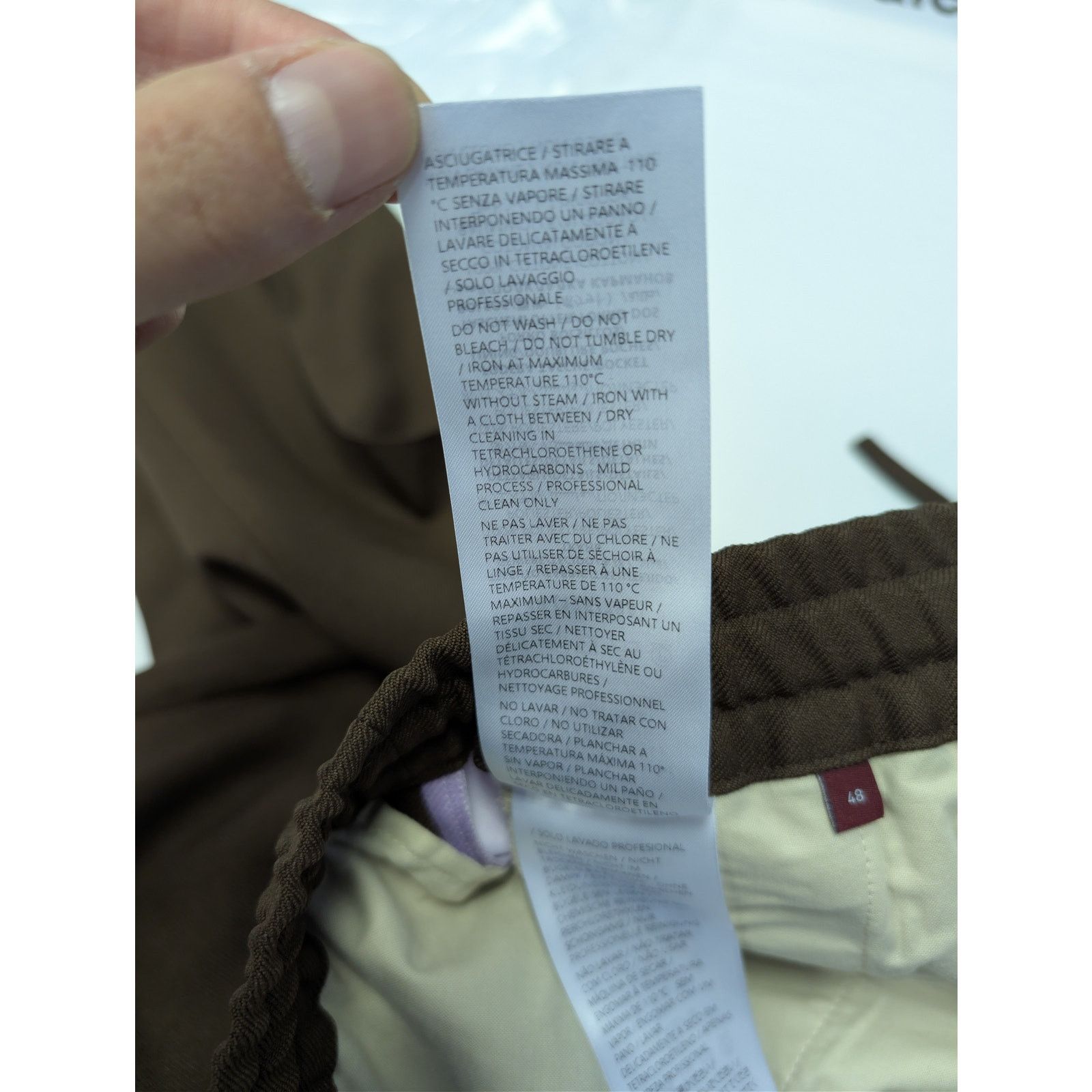 Gucci o1rshd1 Drawstring Fluid Drill Pants in Vanessa Brown / Mix Size US 34 / EU 50 - 17 Thumbnail