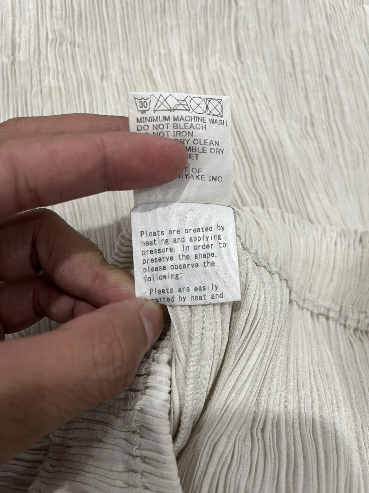 Pleats Please Issey Miyake ISSEY MIYAKE FETE 90s Size 31" - 7 Thumbnail