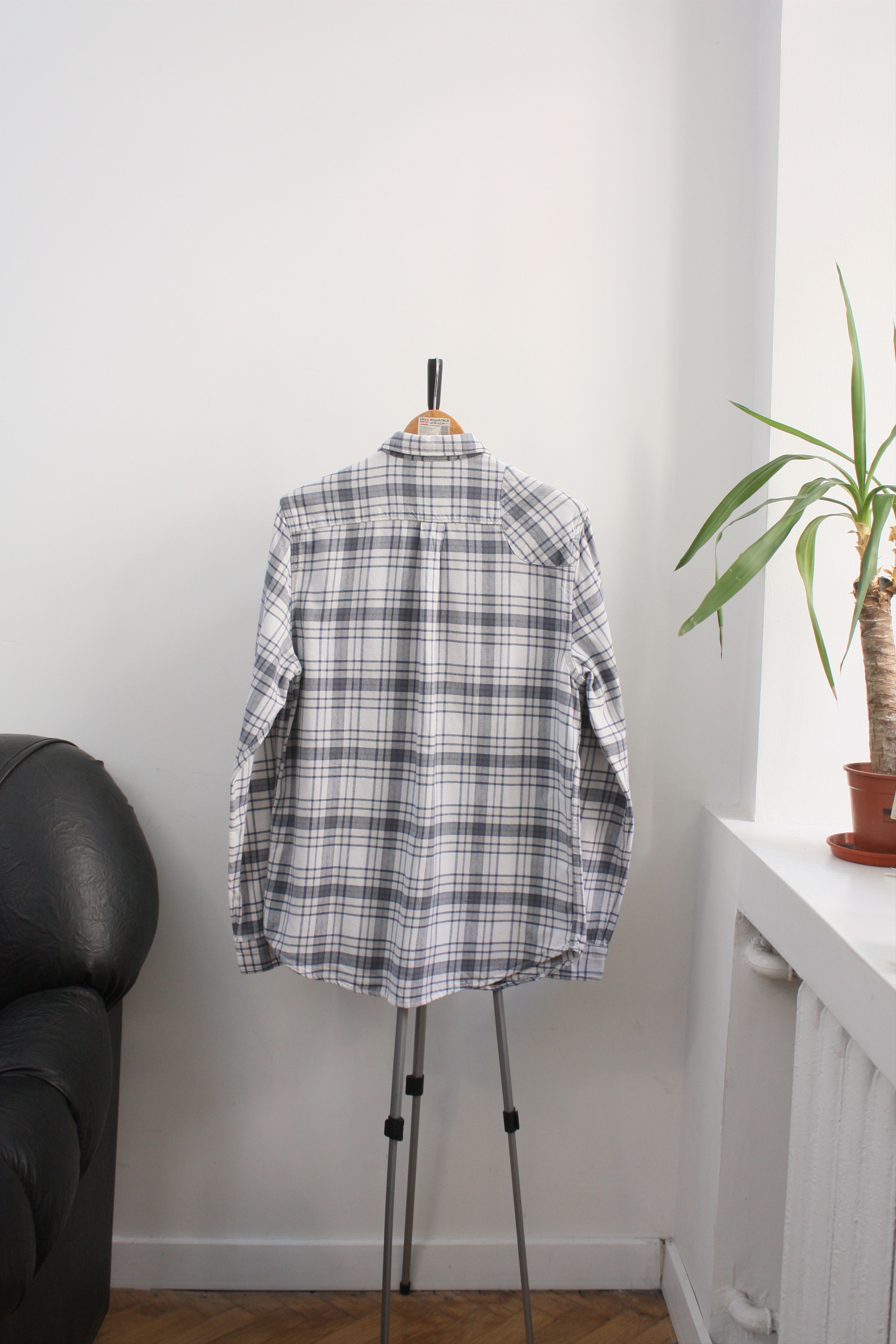 Denim & Supply Ralph Lauren Denim & Supply Ralph Laurent White Checkered Flannel Shirt M Size US M / EU 48-50 / 2 - 3 Thumbnail