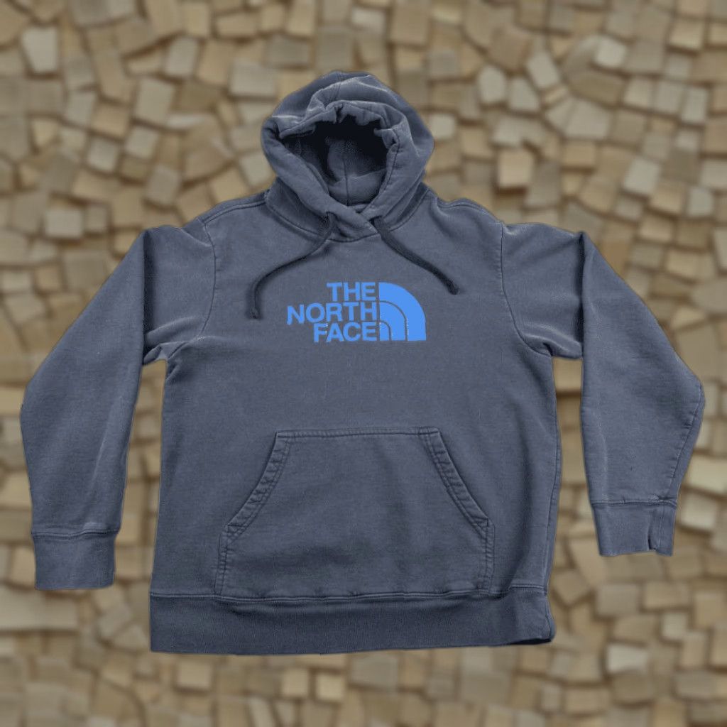 The North Face The North Face Sweater Adult MEDIUM Blue Spell Out Hoodie Pullover Outdoor Size US M / EU 48-50 / 2 - 1 Thumbnail