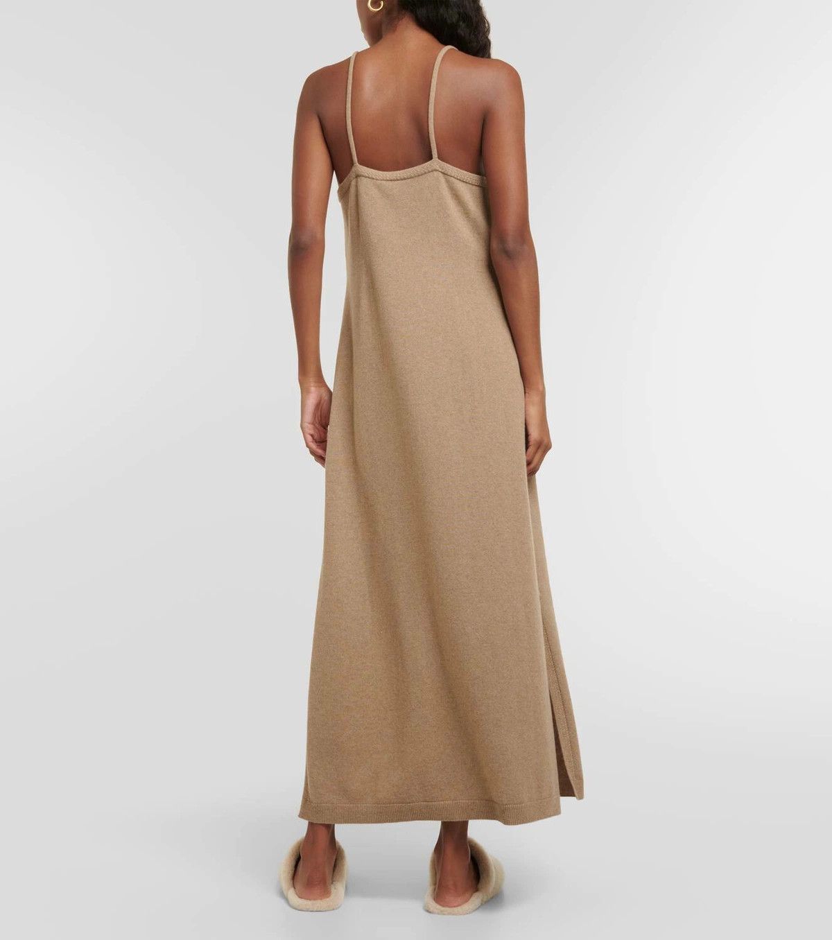 Loro Piana o1srvl11e1024 Cocooning Baby Cashmere Maxi Dress in Brown Size XL / US 12-14 / IT 48-50 - 4 Thumbnail