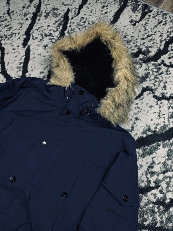 Carhartt Carhartt blue insulated parka jacket with S logo Size US M / EU 48-50 / 2 - 3 Thumbnail