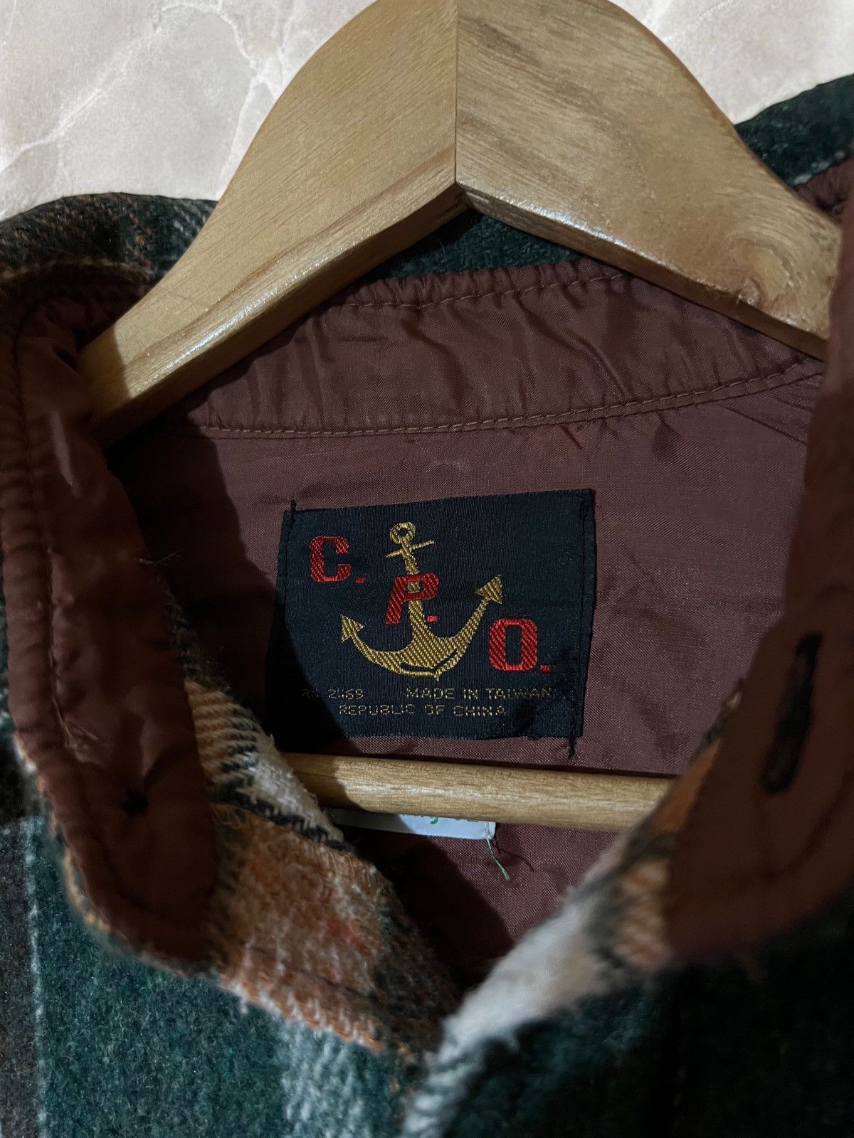 CPO × Vintage C.P.O. Made in Taiwan 80s Vintage Flannel Wool Shirt Jacket Size US M / EU 48-50 / 2 - 3 Thumbnail