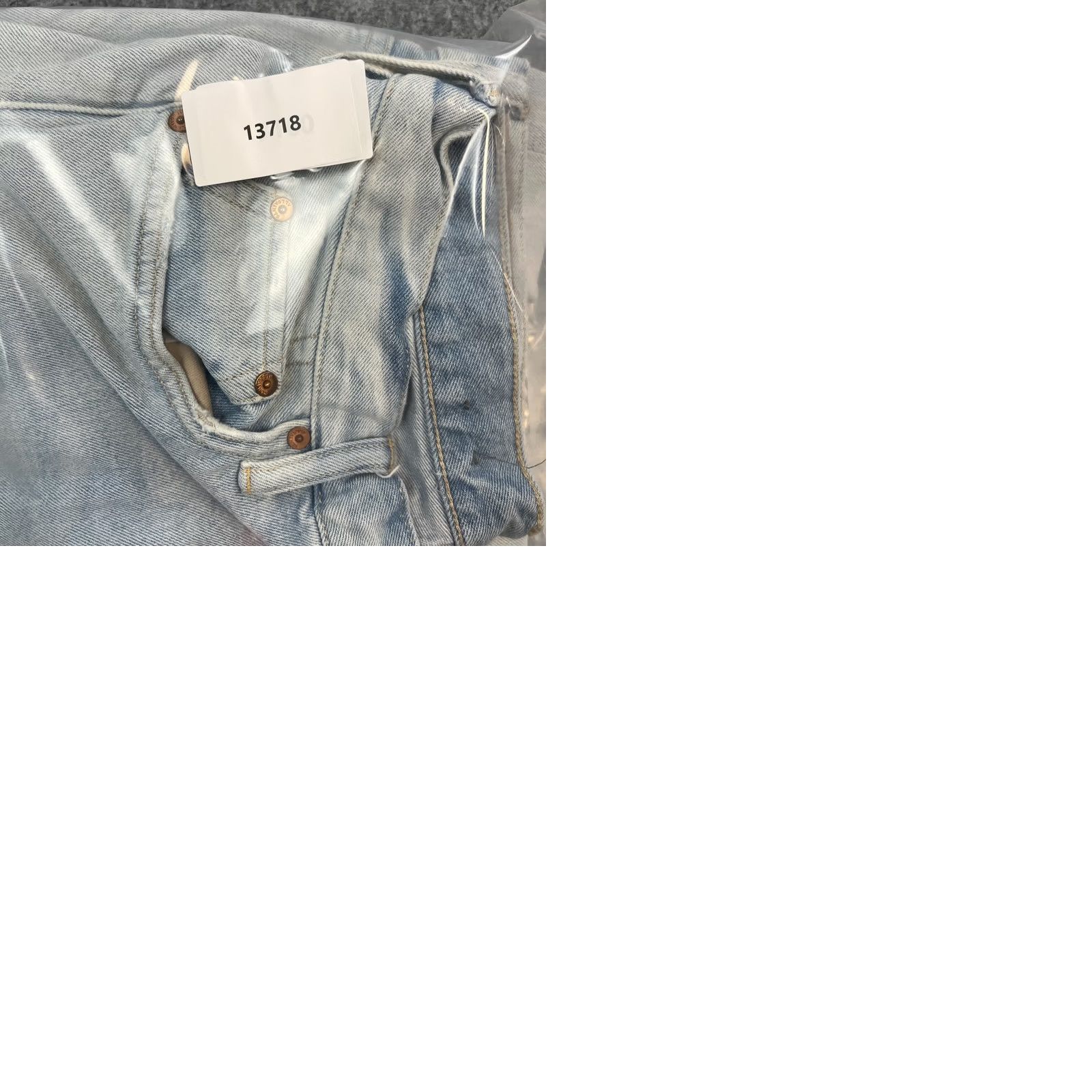 Allsaints AllSaints Jeans Slim Tapered Drop Crotch 30 28 Light Blue Stretch DEAN Mens Jeans Size US 30 / EU 46 - 9 Thumbnail