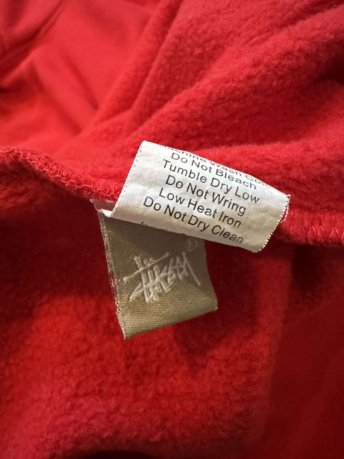 Stussy × Vintage Vintage Red Stussy Hoodie y2k Size US L / EU 52-54 / 3 - 4 Thumbnail