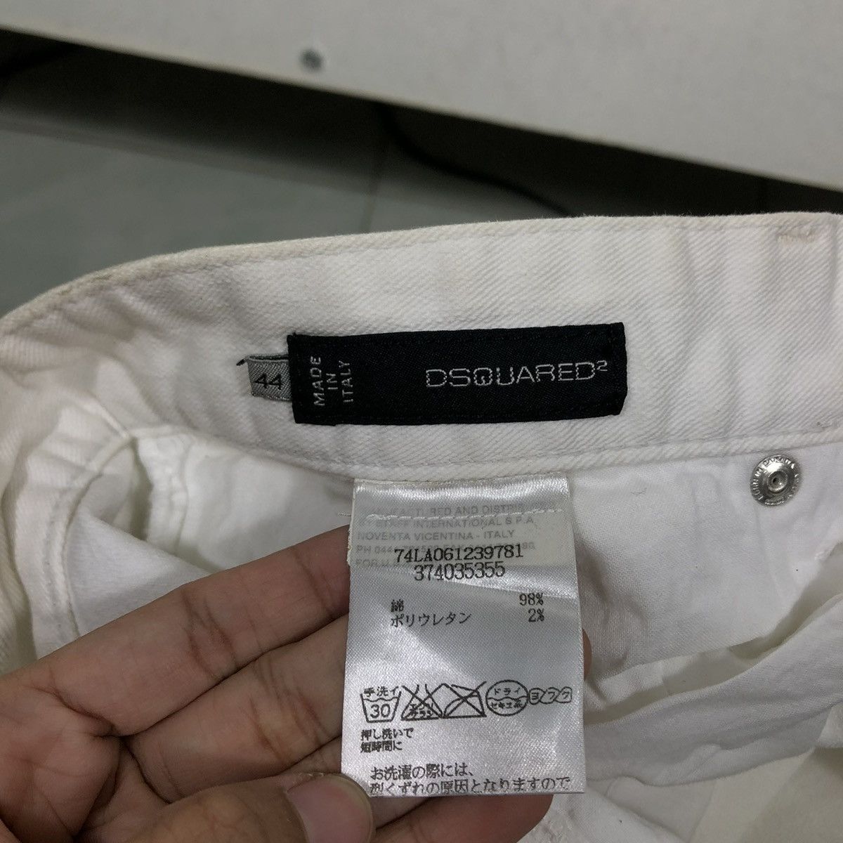 Dsquared2 🔥White Casual Denim Pants Dsquared2 Size US 30 / EU 46 - 14 Thumbnail