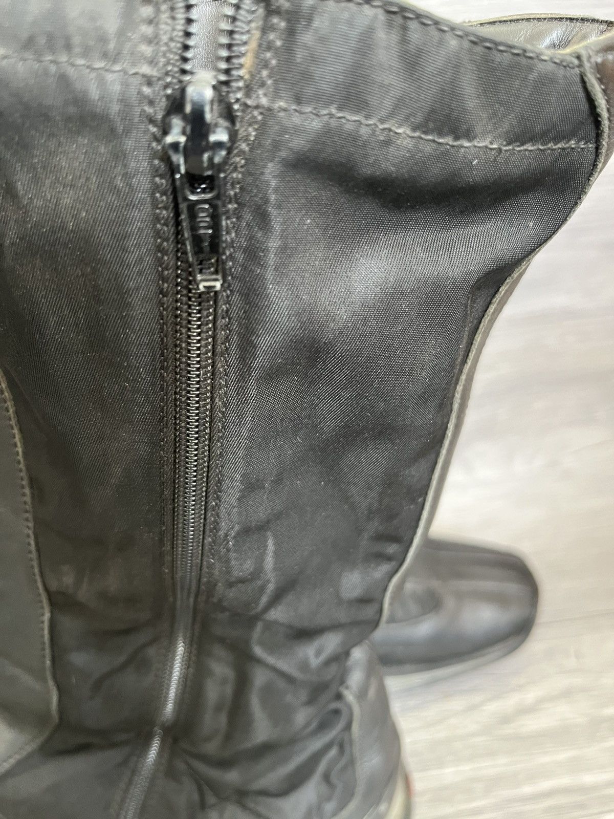 Prada Vintage 90s Prada nylon linea rossa boxing knee high boots Size US 8 / EU 41 - 10 Thumbnail