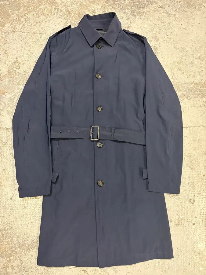Prada AW2008 Prada Navy Nylon Belted Trench Jacket Size US M / EU 48-50 / 2 - 2 Thumbnail