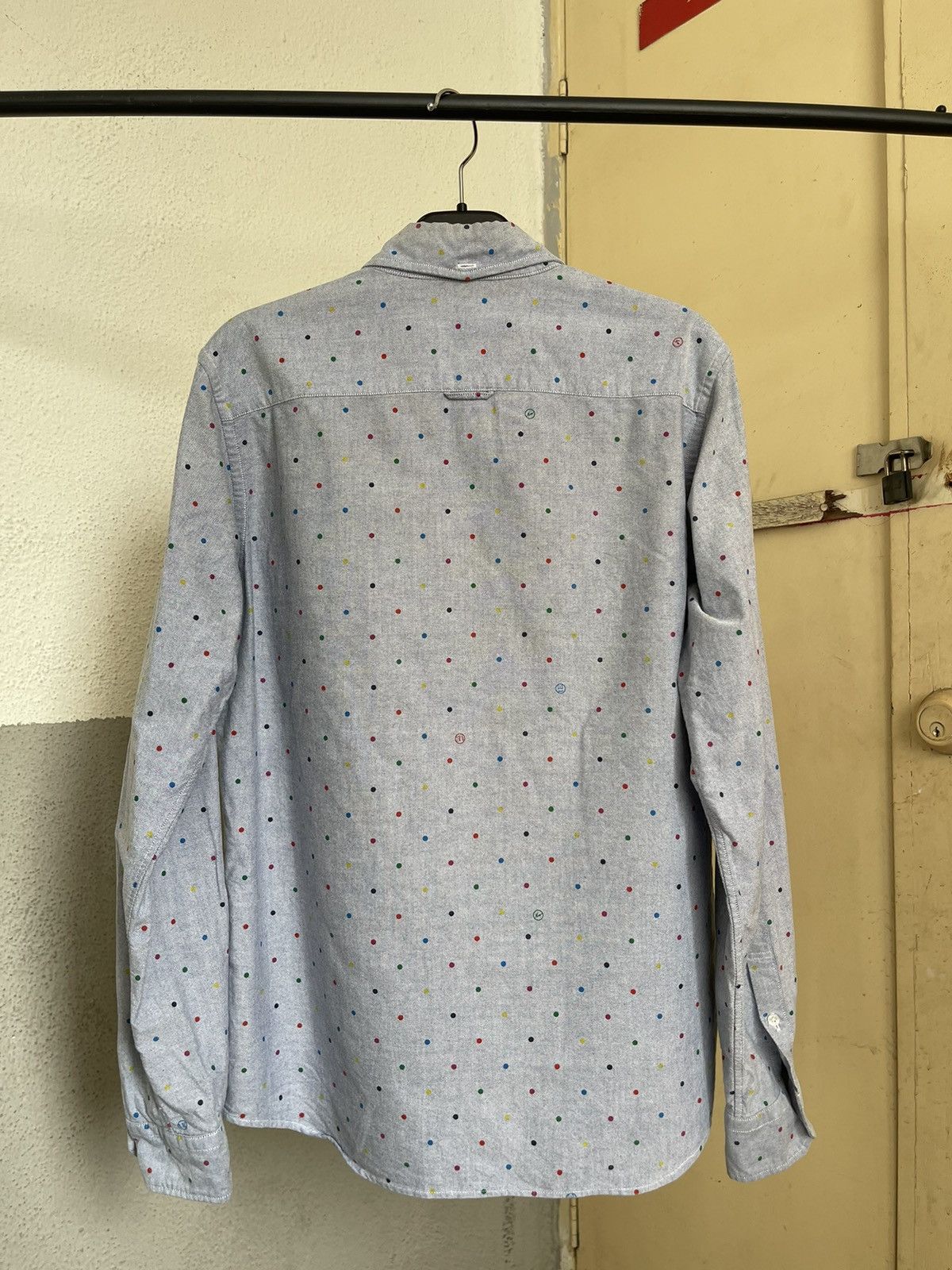 uniform experiment Uniform Experiment Rainbow Polkadot Button Up Shirt Size US M / EU 48-50 / 2 - 2 Thumbnail